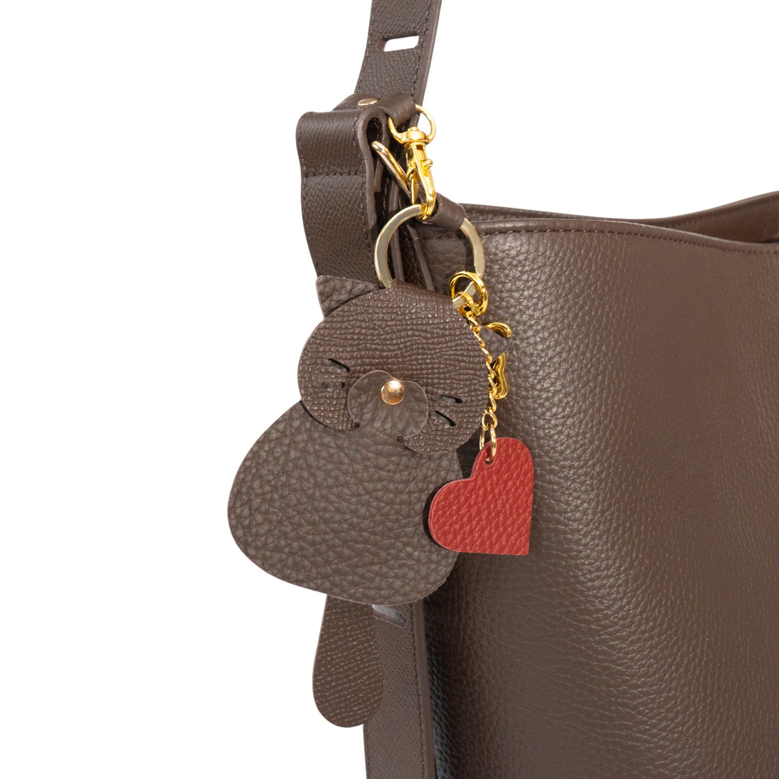 【1/30(金)〜2/14(土) 期間限定バレンタインSET 】3WAYバッグ PAW (パウ) キュイール・マッシュ / チョコ + ころにゃんチャーム ハート付き SET