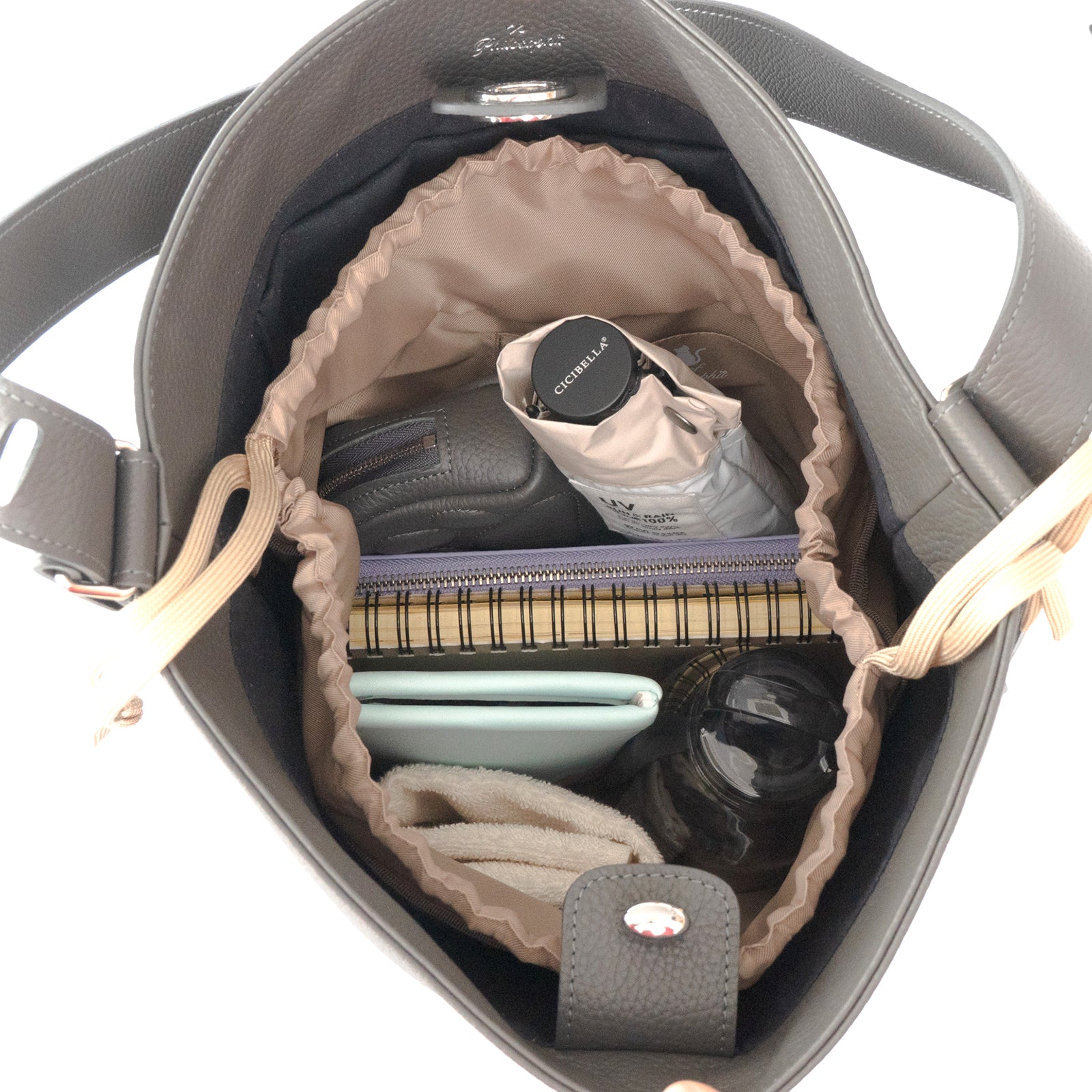 PAW Cuir Mache 3-Way Bag in Graphite
