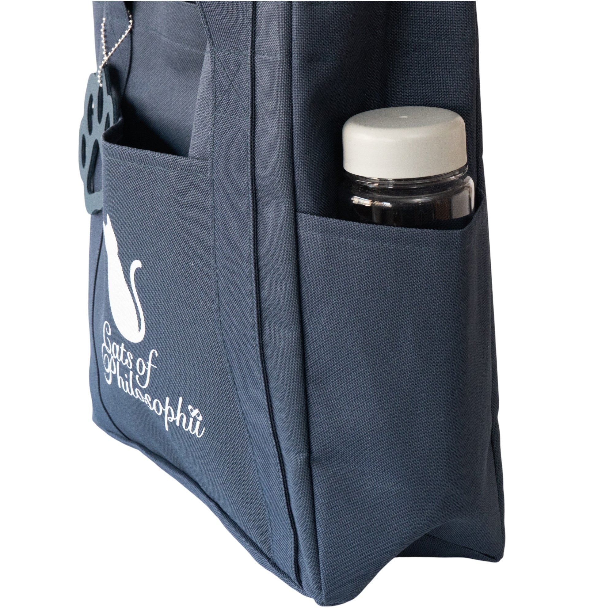 Rescue Cat Charity Logo Tote Bag / Navy