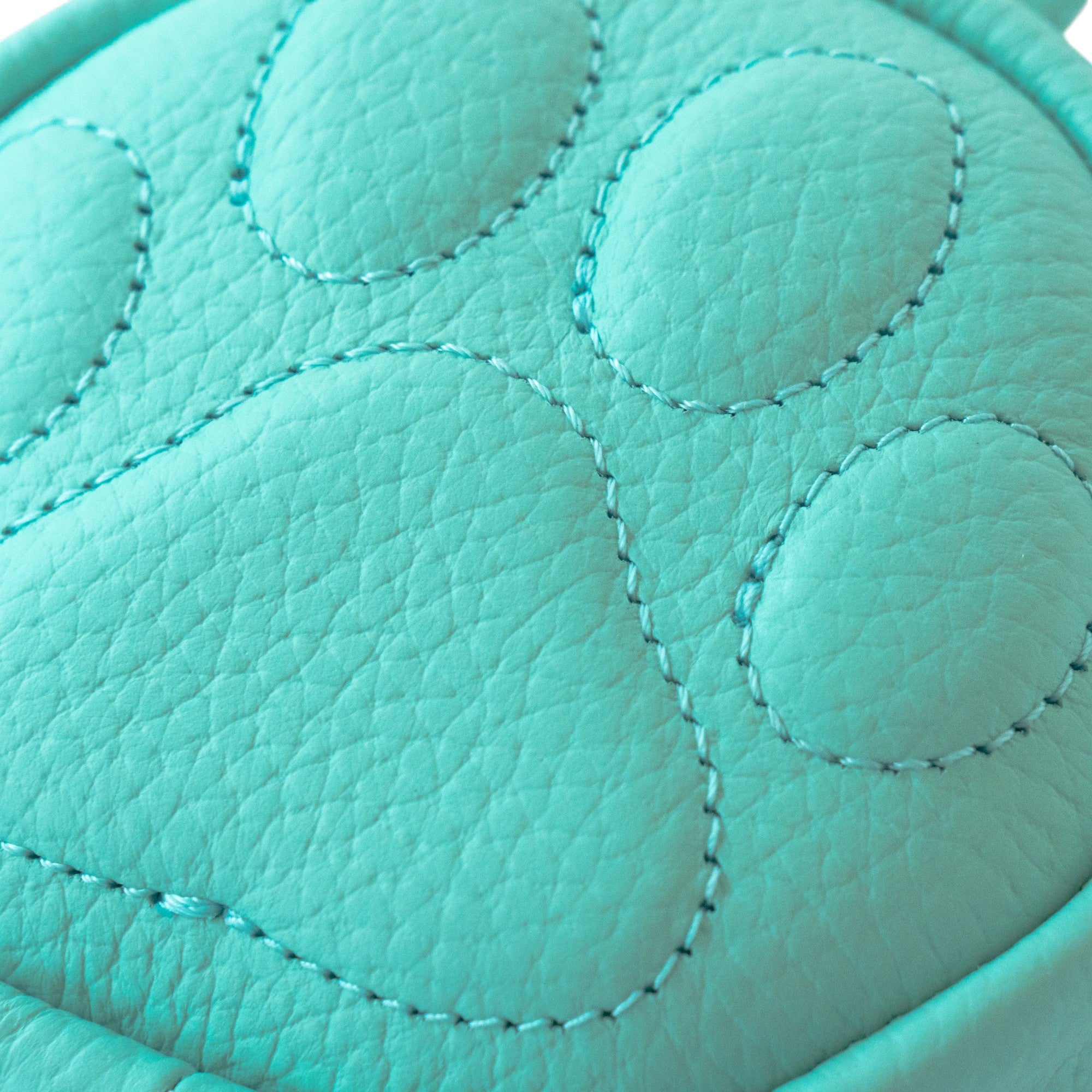PAW Charm Pouch Cuir Mash / Bleu Dragée