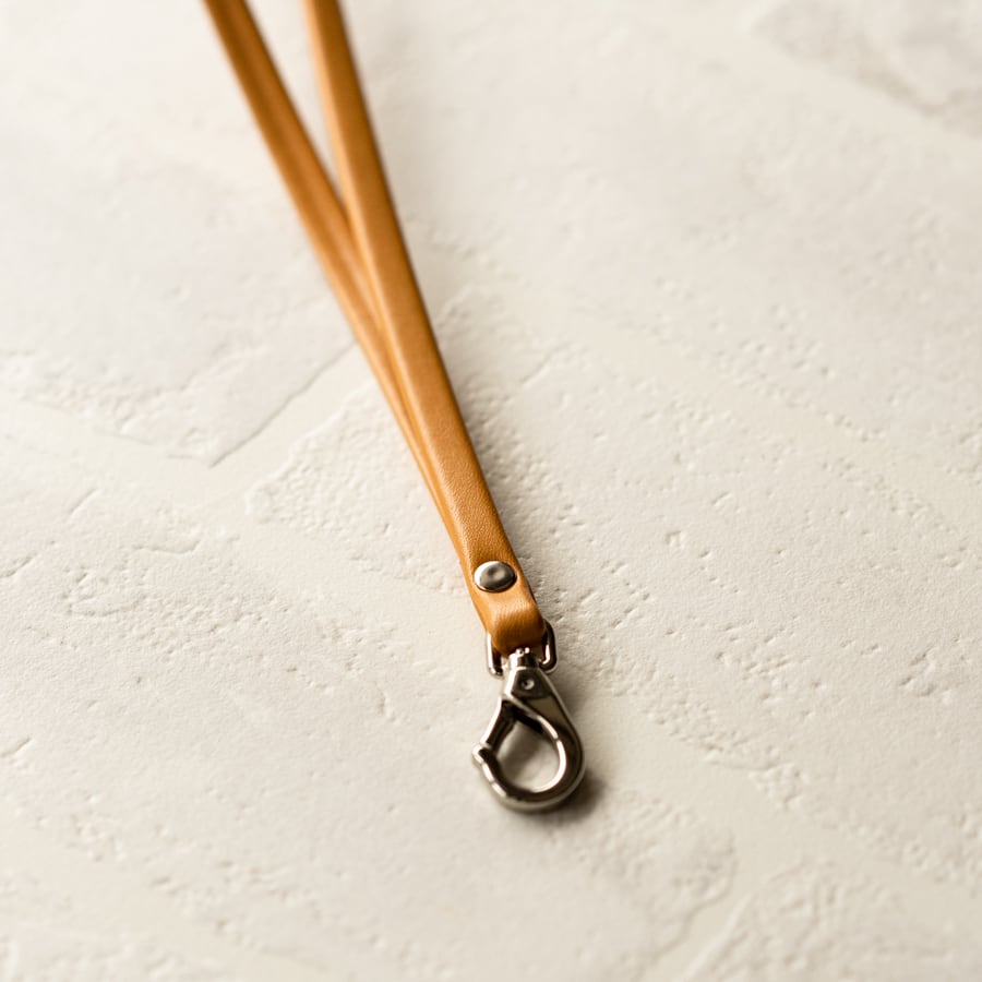 【おつとめ品セール】レザースマホストラップ(+ホルダー)シルバー金具 / 90cm