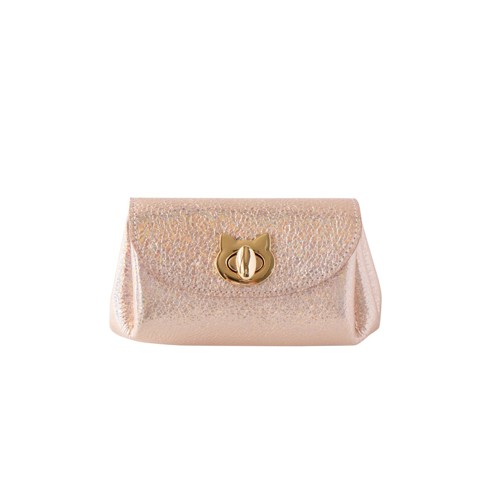 Shell pouch CAT Prism leather / Aurora pink