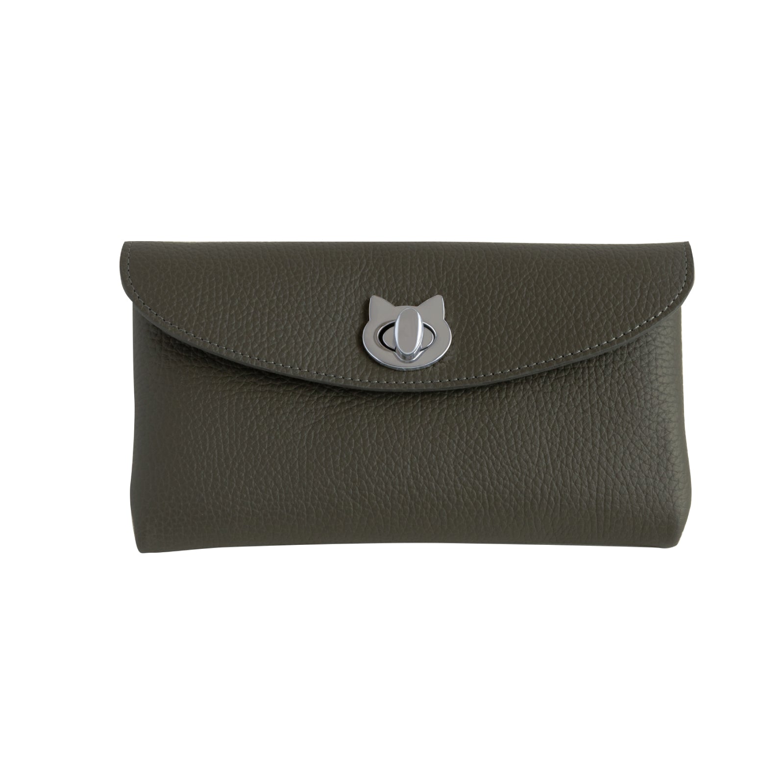 Flap Wallet Furnya Long Cuir Mache / Graphite