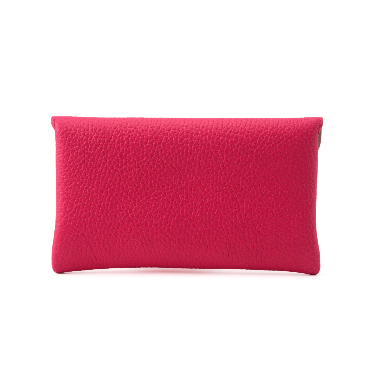 Leather flap long wallet / Taurillon Clemence
