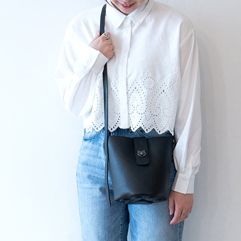 Limited-time offer: August 21st (Thu) 10:00 PM - 26 hours only. Limited-time offer: PAW Cuir Mache Shoulder Bag in Black (Choose your hardware).