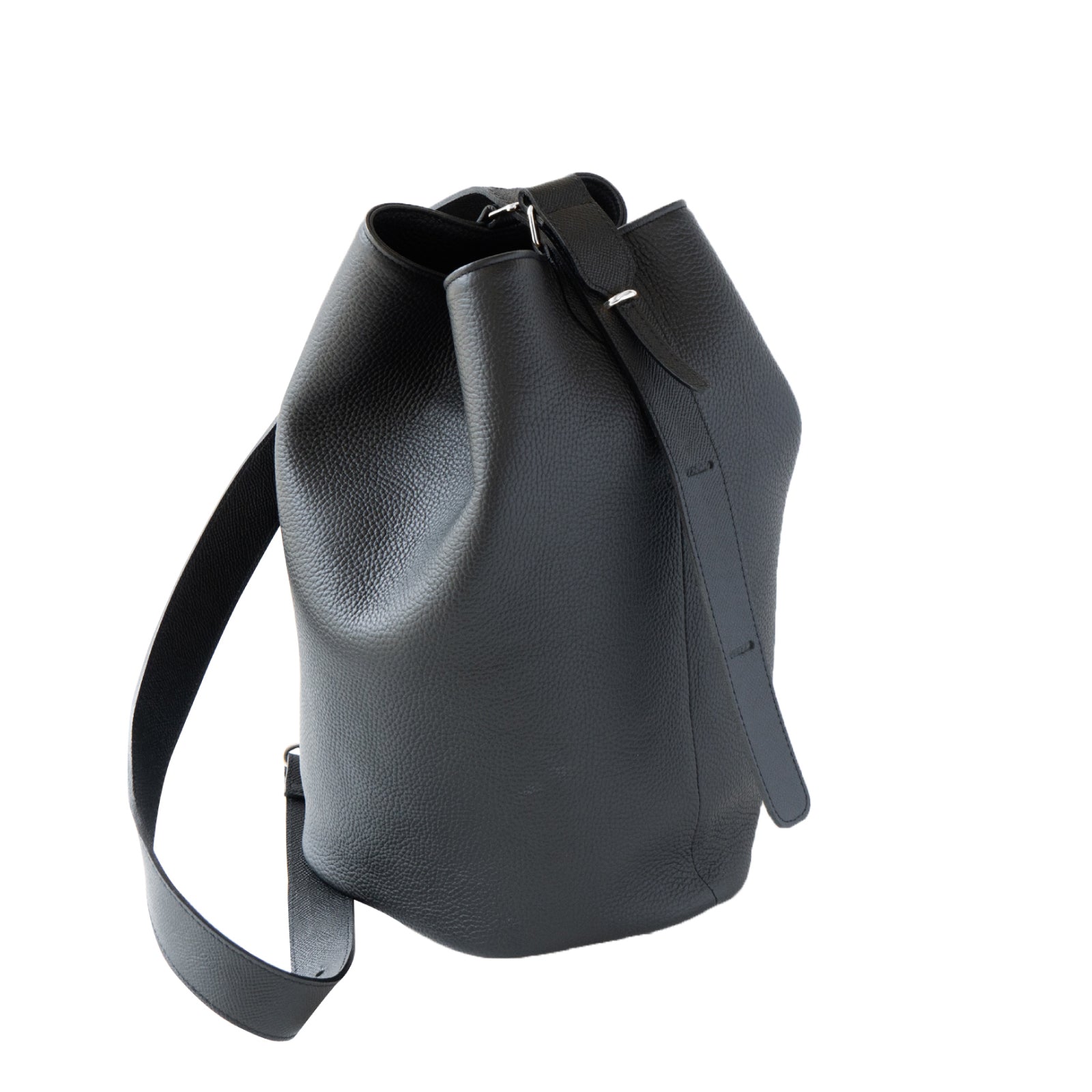 PAW Cuir Mache 3-Way Bag in Black with Silver Hardware