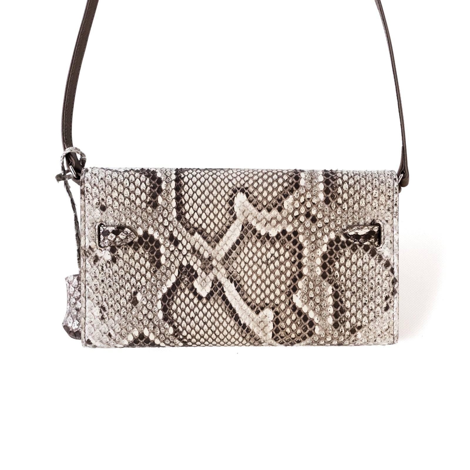 【おつとめ品セール】クロシェ ショルダーウォレット パイソン