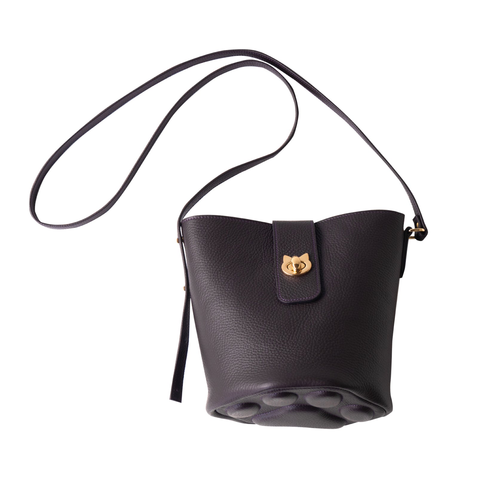 Shoulder bag PAW (Paw) Cuir-Mache / Raisin