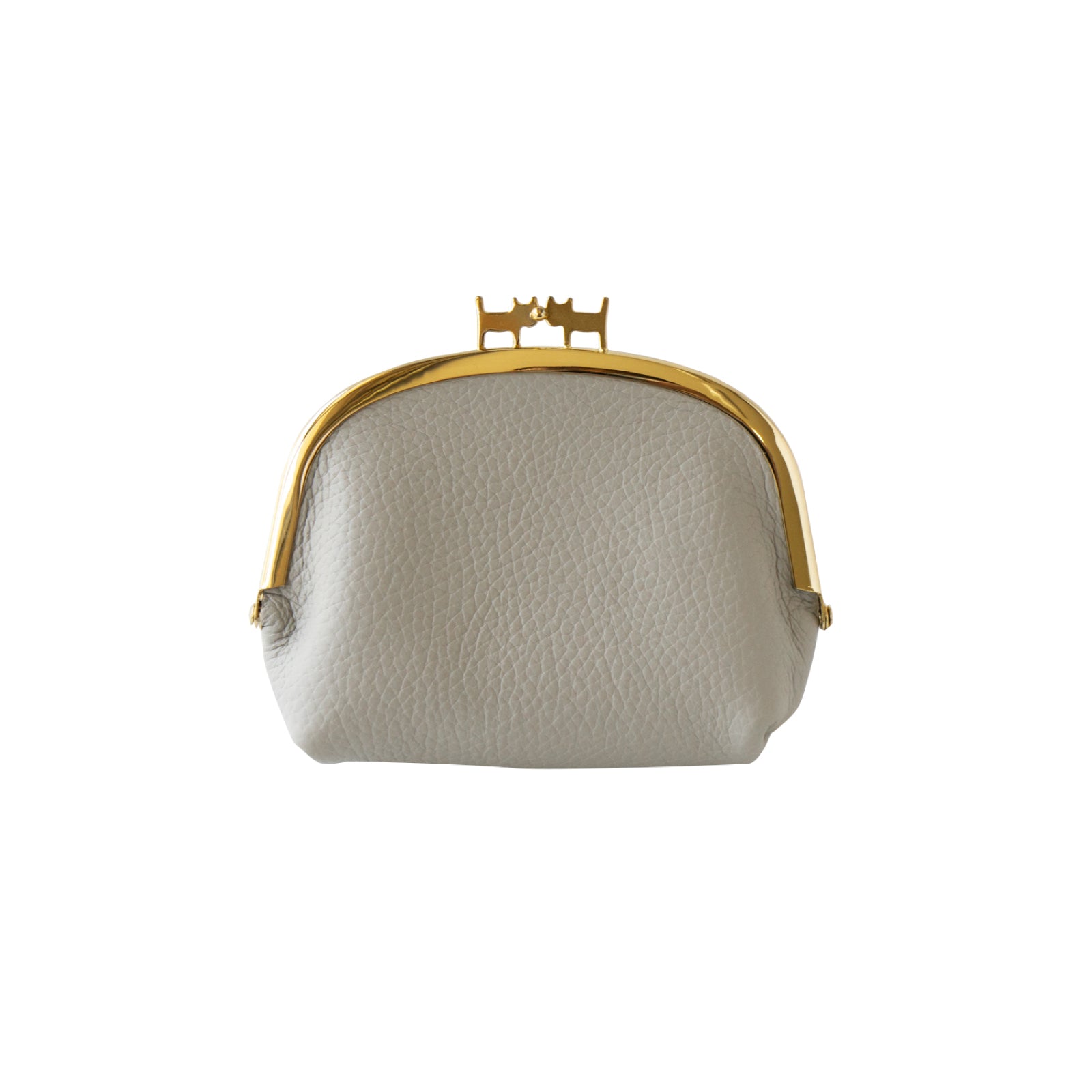 Nyamaguchi Pouch Cuir Mache / Light Gray