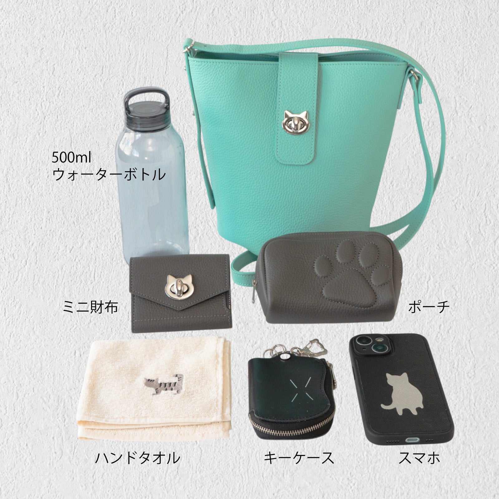 【期間限定:4/24(金)22:00〜26(日)】【受注生産】 ショルダーバッグ PAW (パウ) キュイール・マッシュ / ブルードラジェ