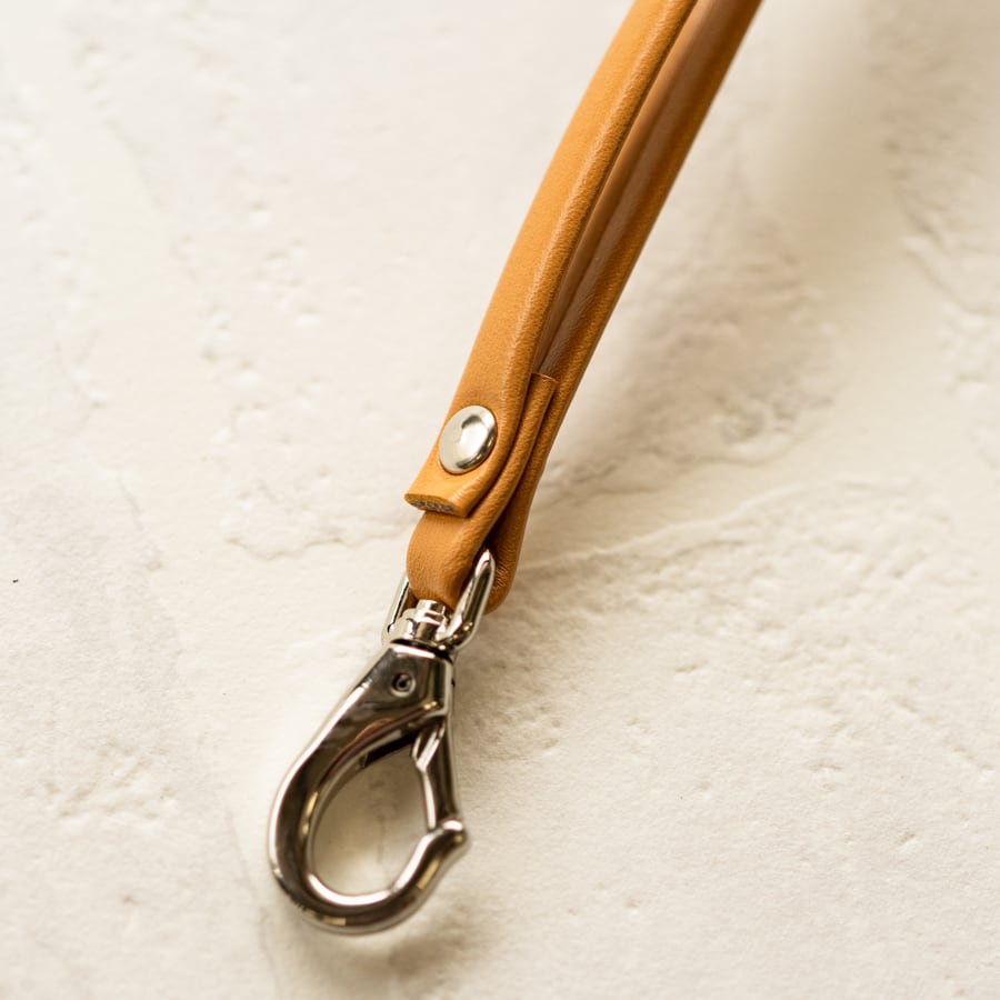 【おつとめ品セール】レザースマホストラップ(+ホルダー)シルバー金具 / 90cm