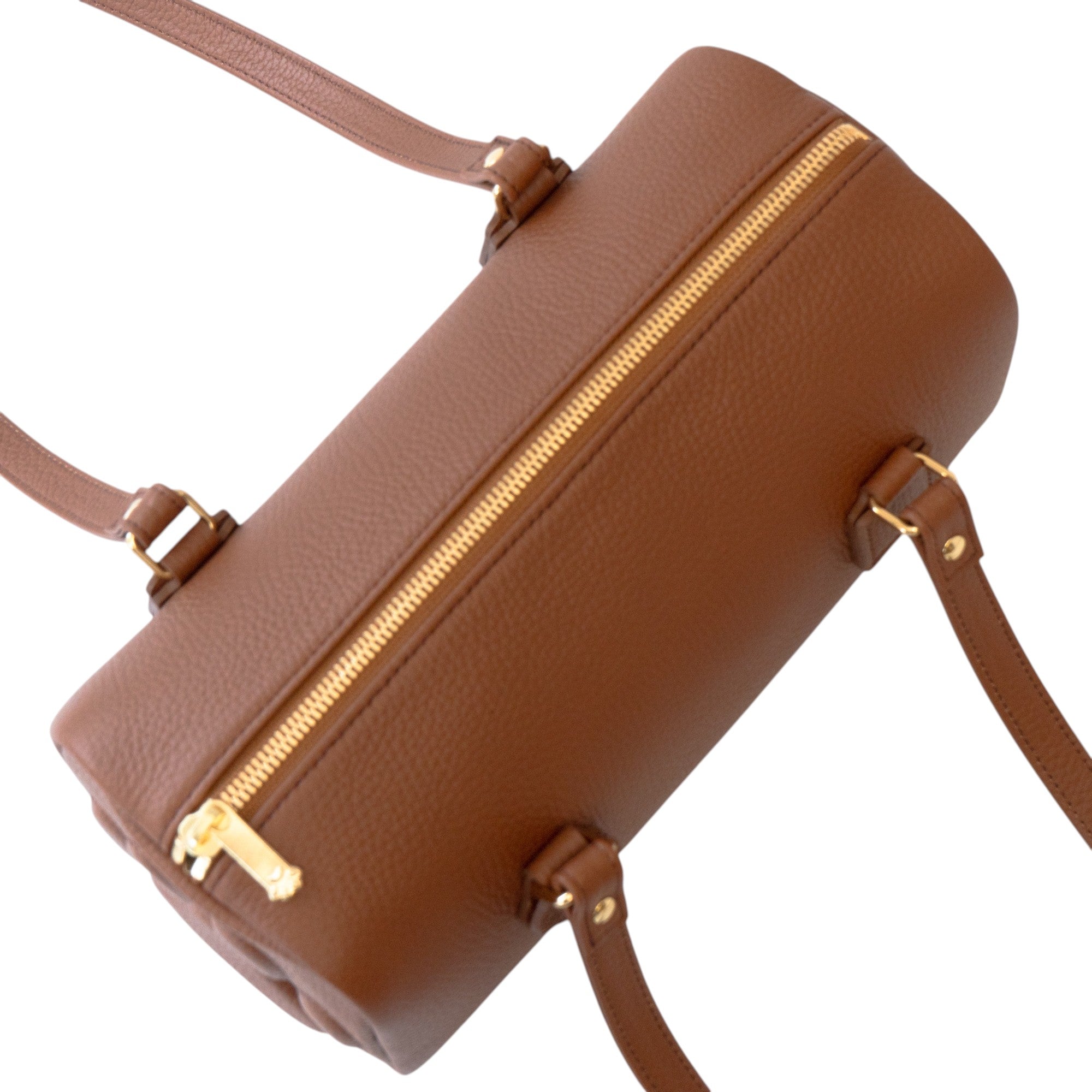Mini Boston Bag - PAW Cuir Mash / Camel