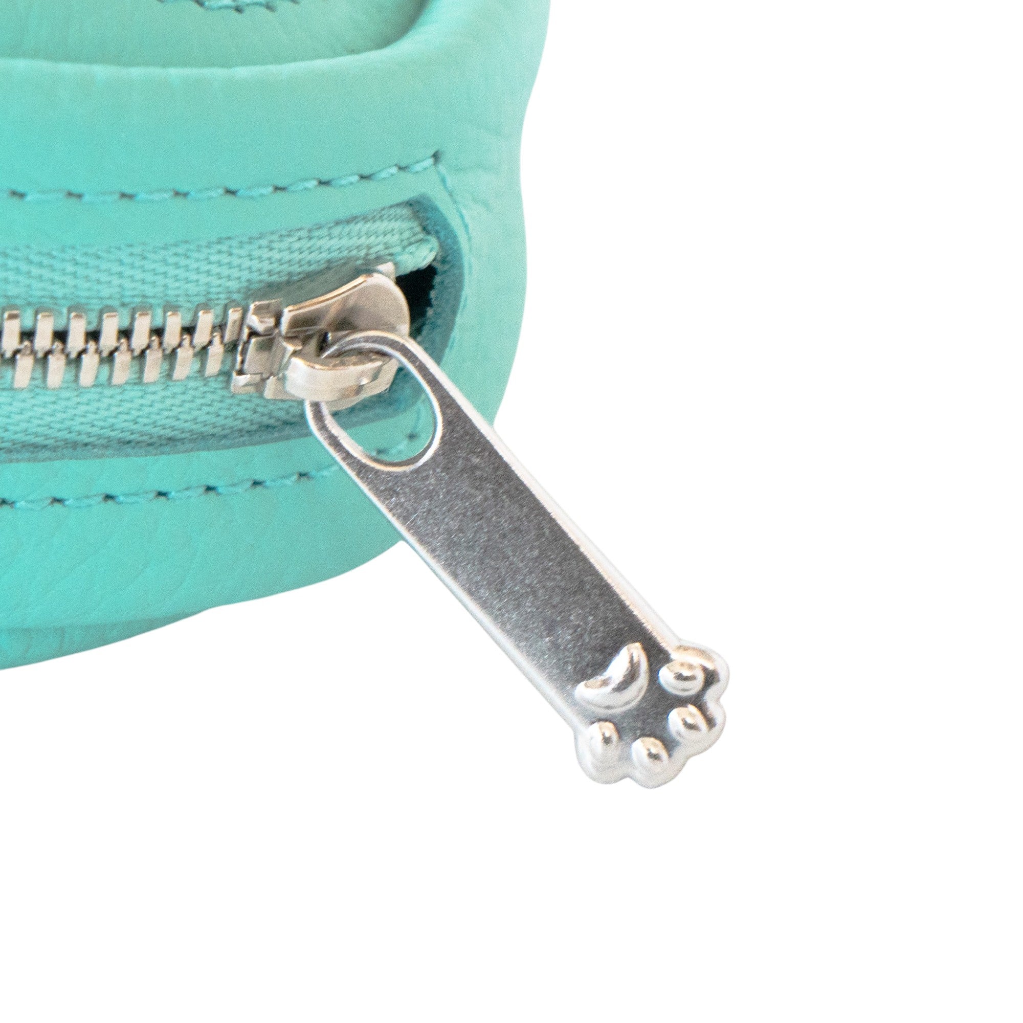 PAW Charm Pouch Cuir Mash / Bleu Dragée