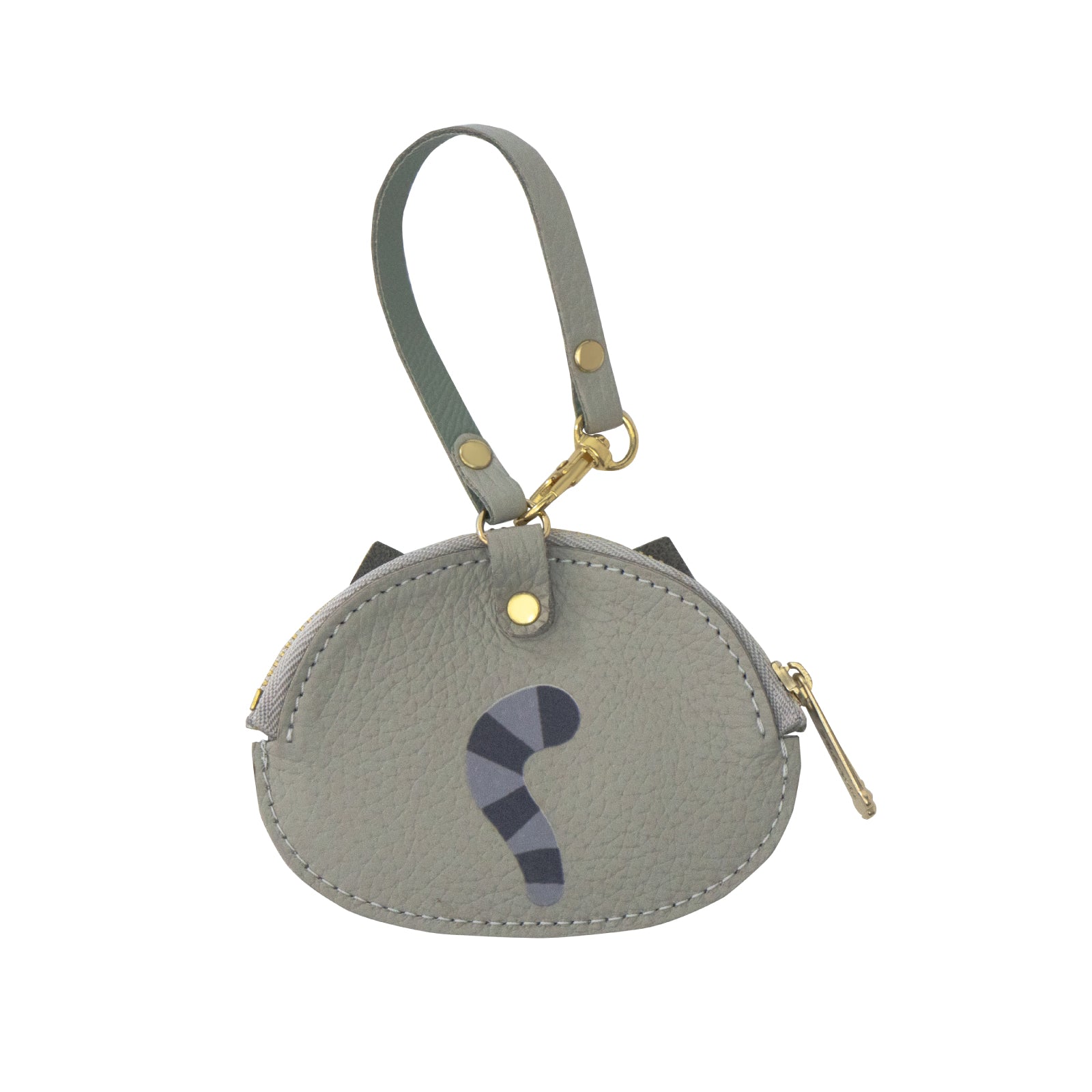 【受注生産:9/11(金)22:00〜13(日)】プリントにゃんフェイスコインケース / サバトラ