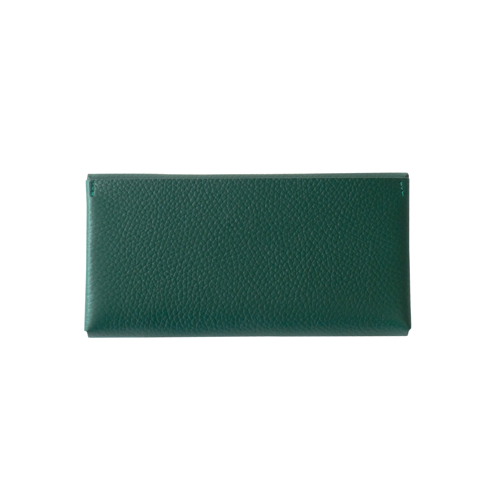 【受注販売:7/24(金)22:00~26(日)】【初回10%OFF】小さなレザーフラップ長財布・ミャウヴェル / エメラルド