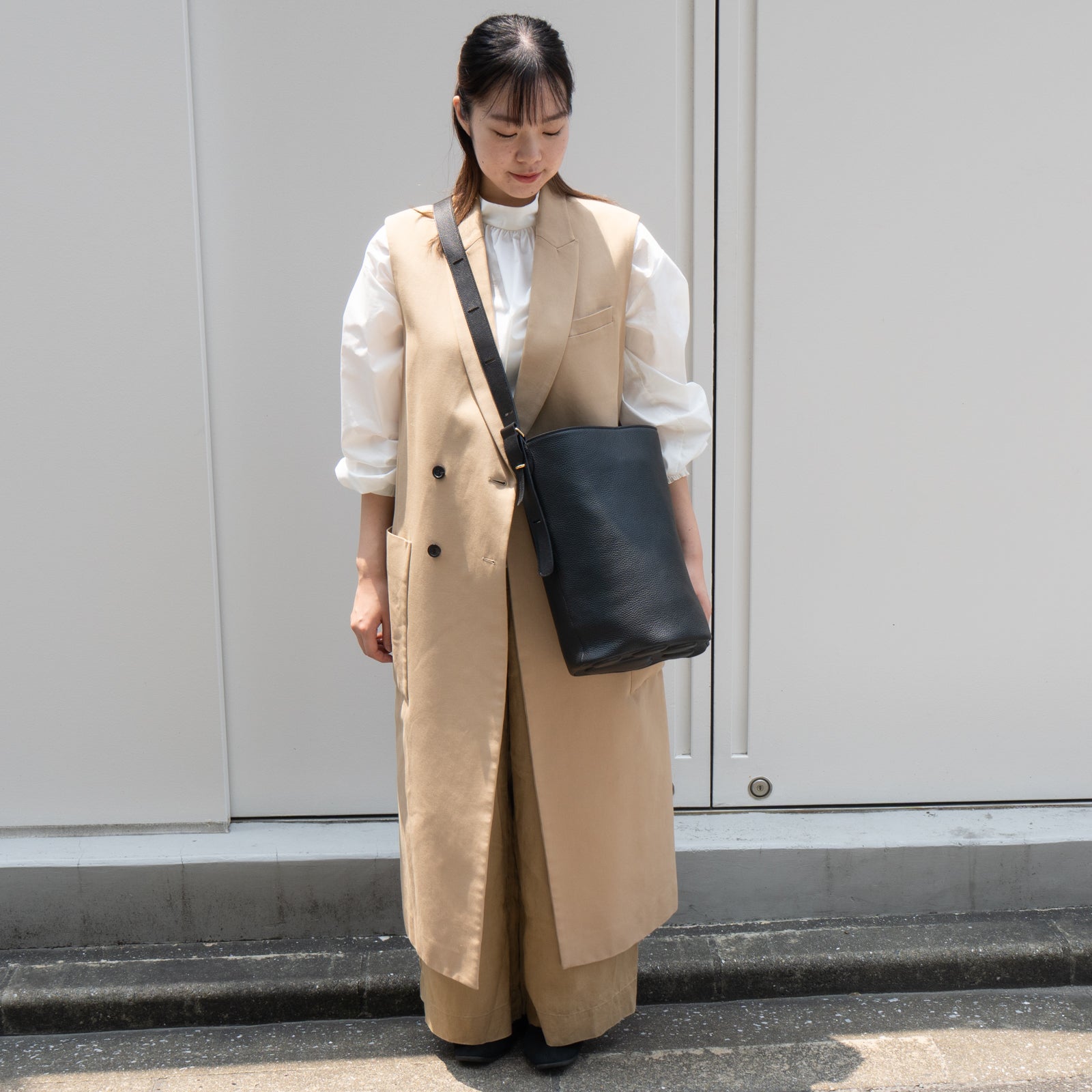 PAW Cuir Mache 3-Way Bag in Black with Silver Hardware