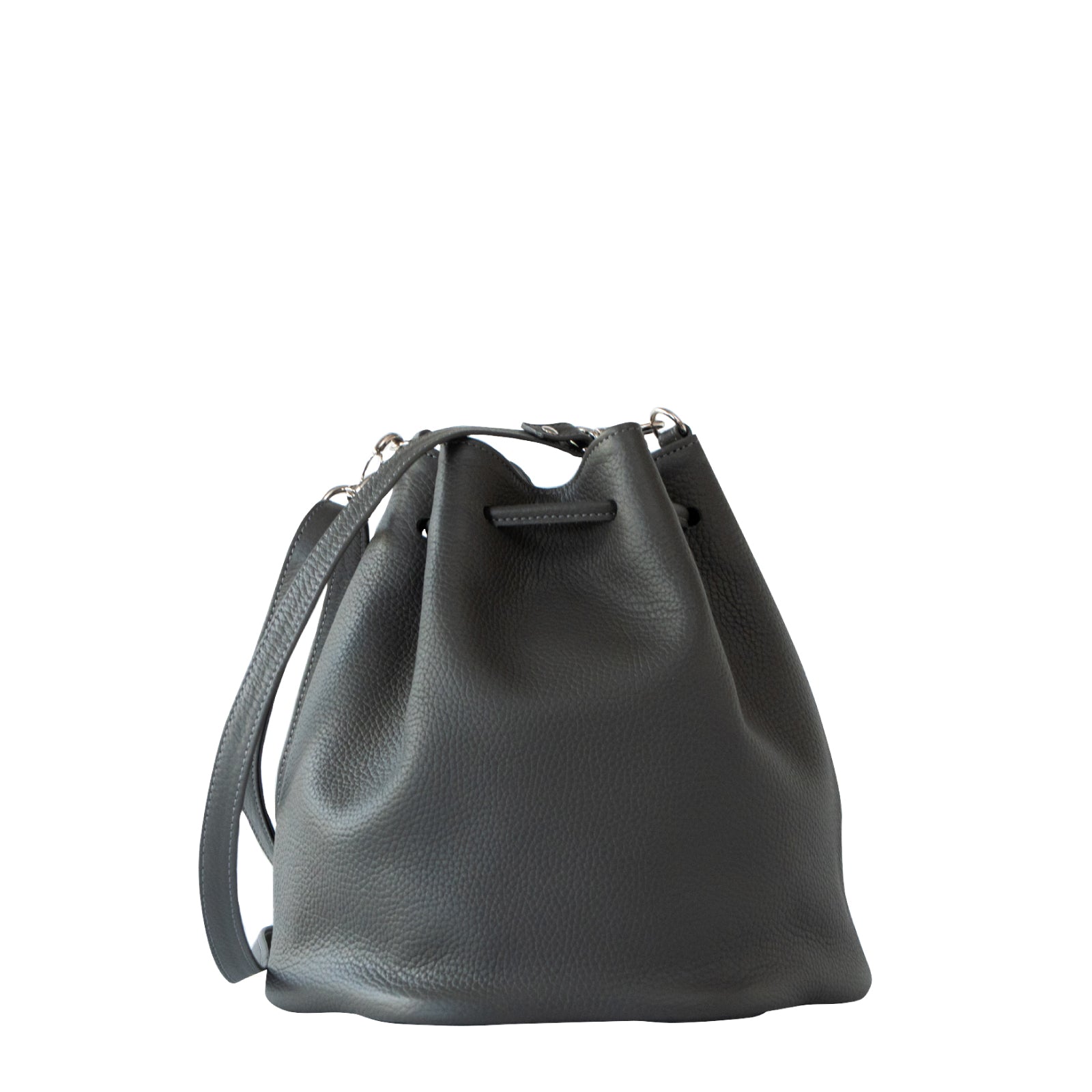 巾着ショルダーバッグ PAW キュイール・マッシュ / グラファイト