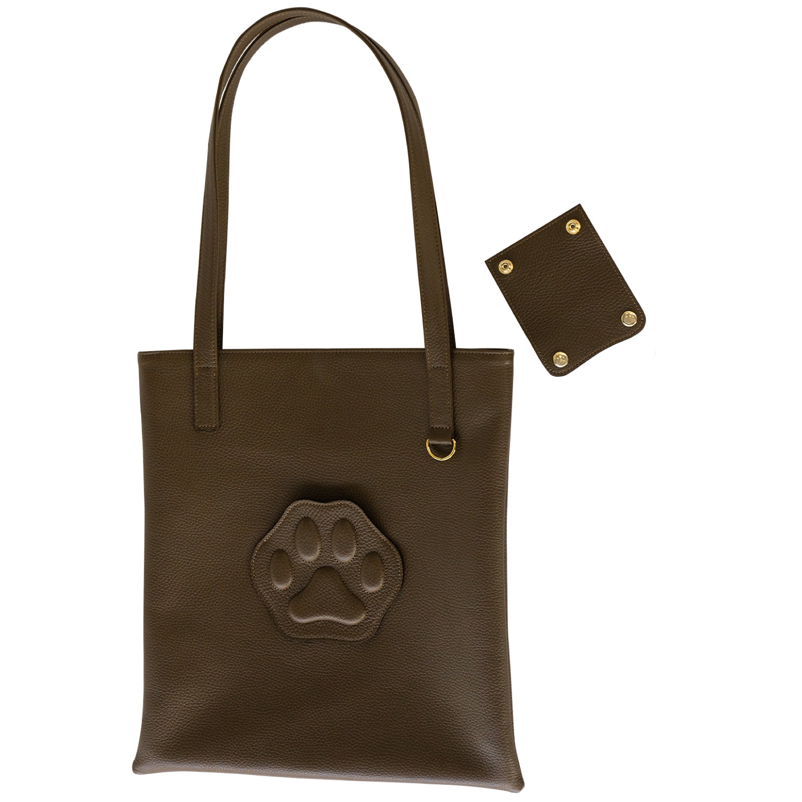 A4 Tote Bag PAW Cuir Mache / Chocolate