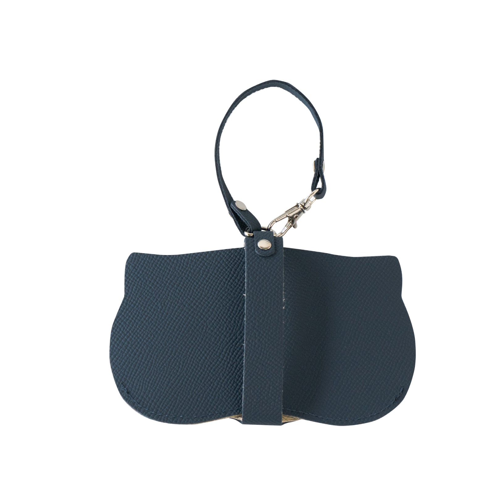 にゃんフェイス めがねケース キュイール・ミネルバ / ブルーフランス