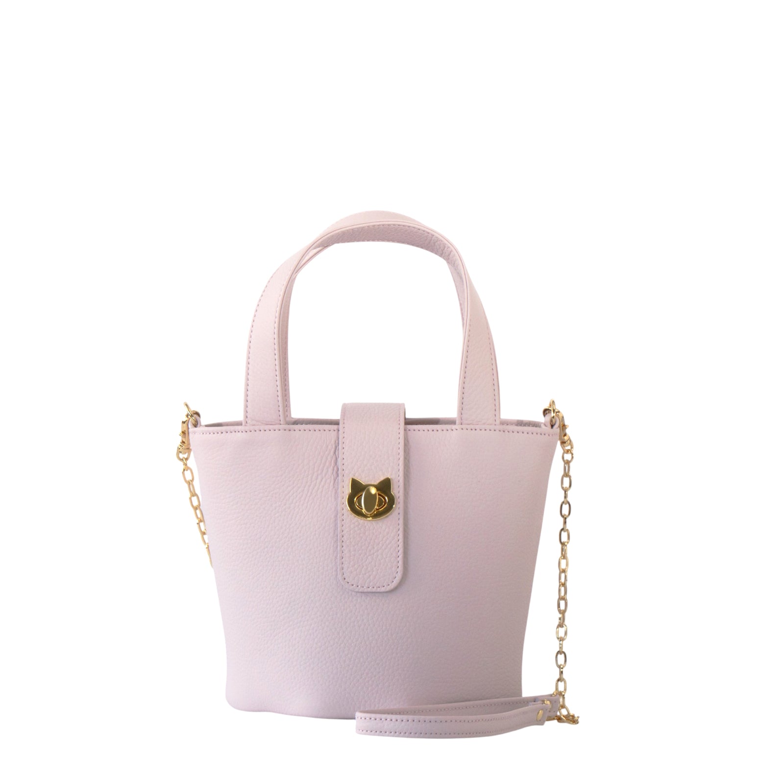 【3/20(金)20:00~ 数量限定】【さくらねこの日特別SET】チェーンショルダー付きミニバッグ・PAW (パウ) さくらねこチャームSET / モーヴシルヴェスティン