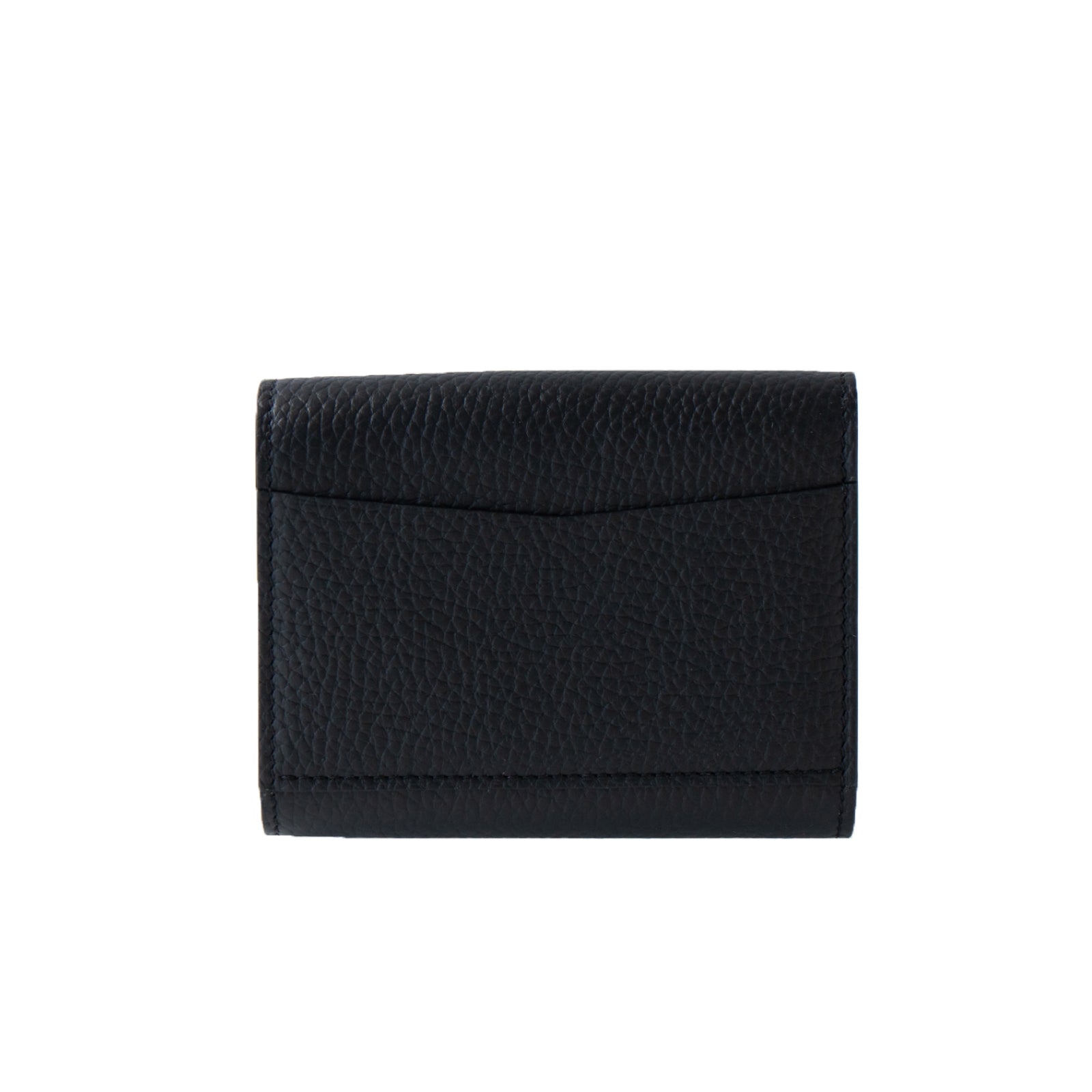 N'Apela Grande Cuir Mache Handy Wallet in Black with Gold Hardware