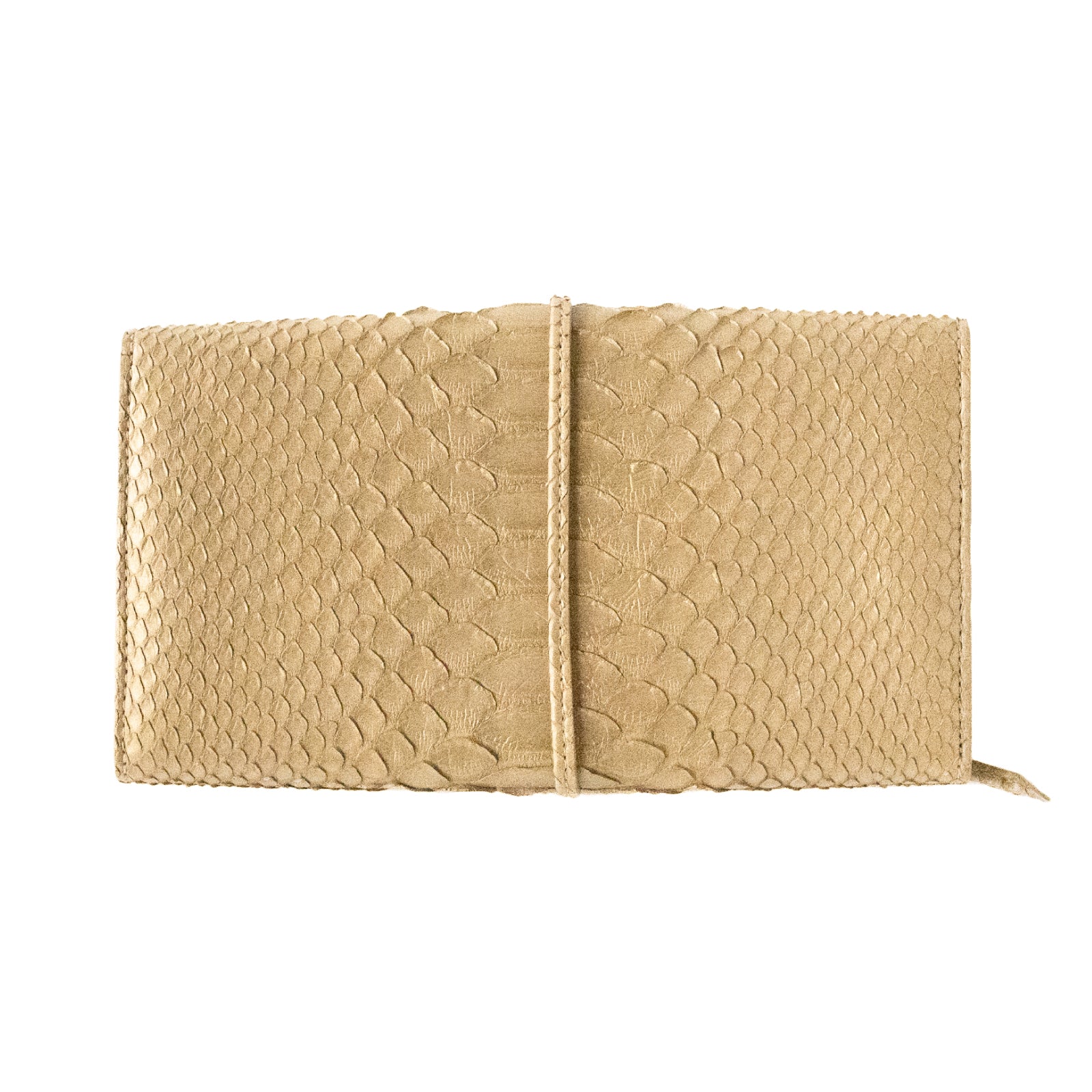 Long wallet chante python leather