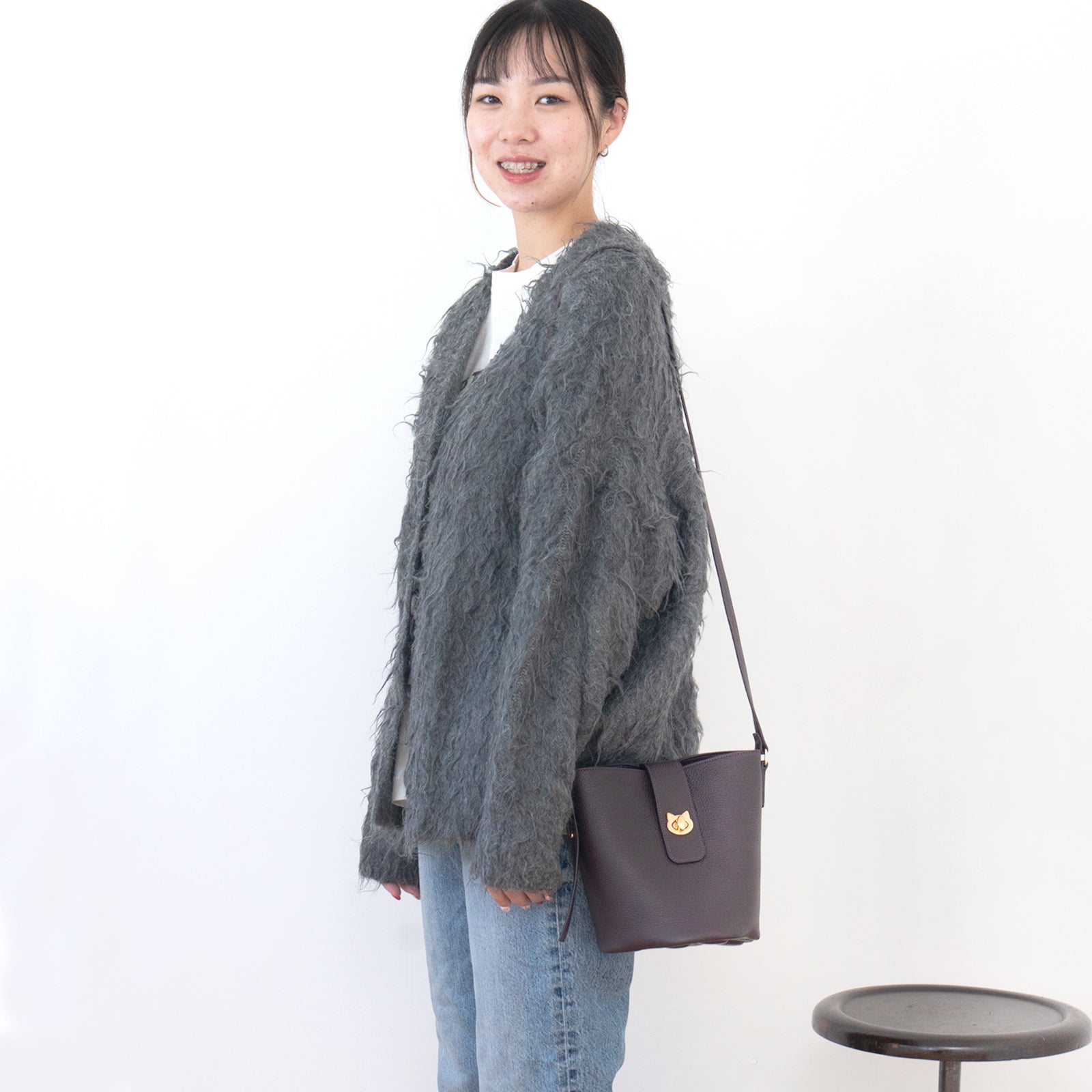 【9/7(日)22:00~ 26時間限定販売】【数量限定】ショルダーバッグ PAW (パウ) キュイール・マッシュ / レザン