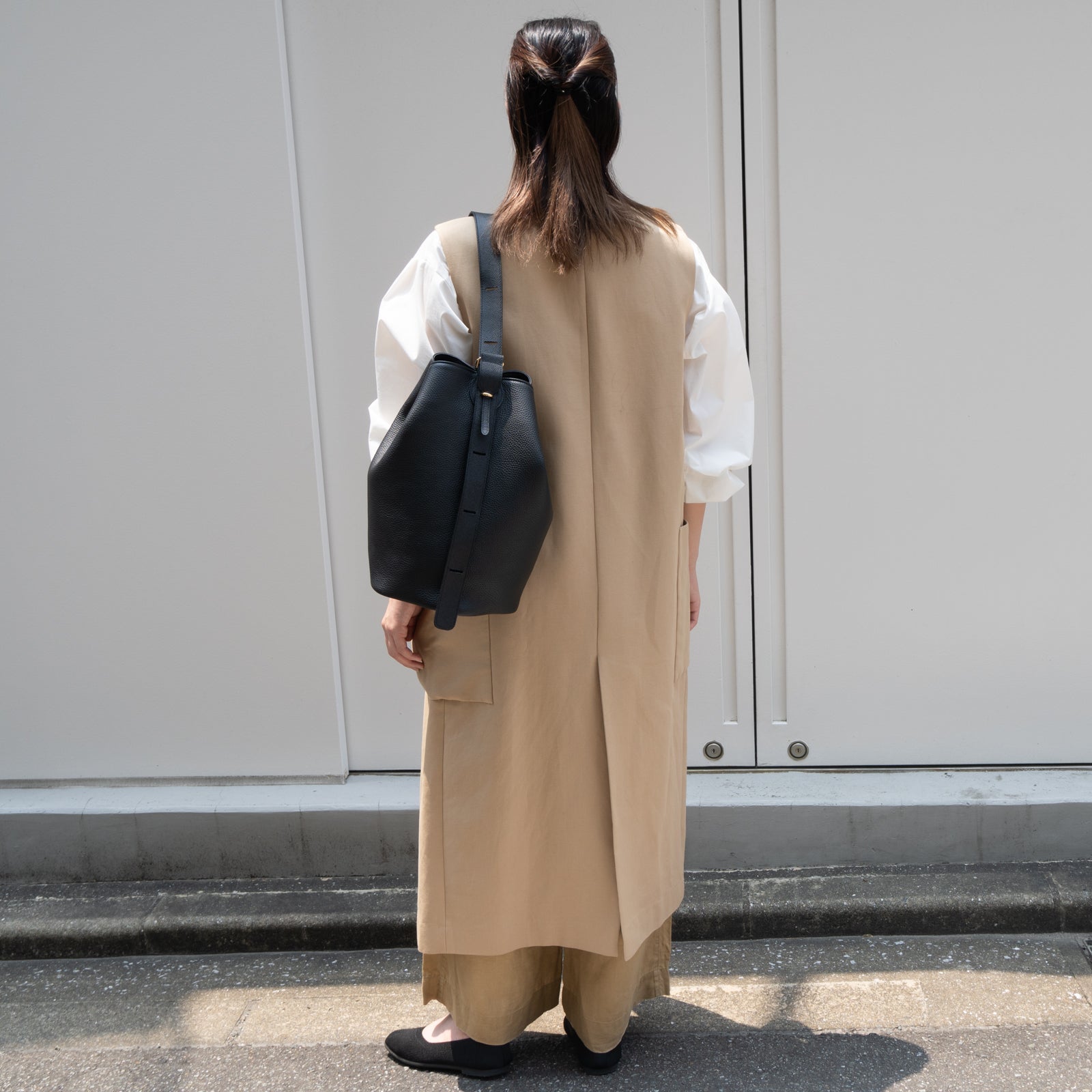 PAW Cuir Mache 3-Way Bag in Black with Silver Hardware