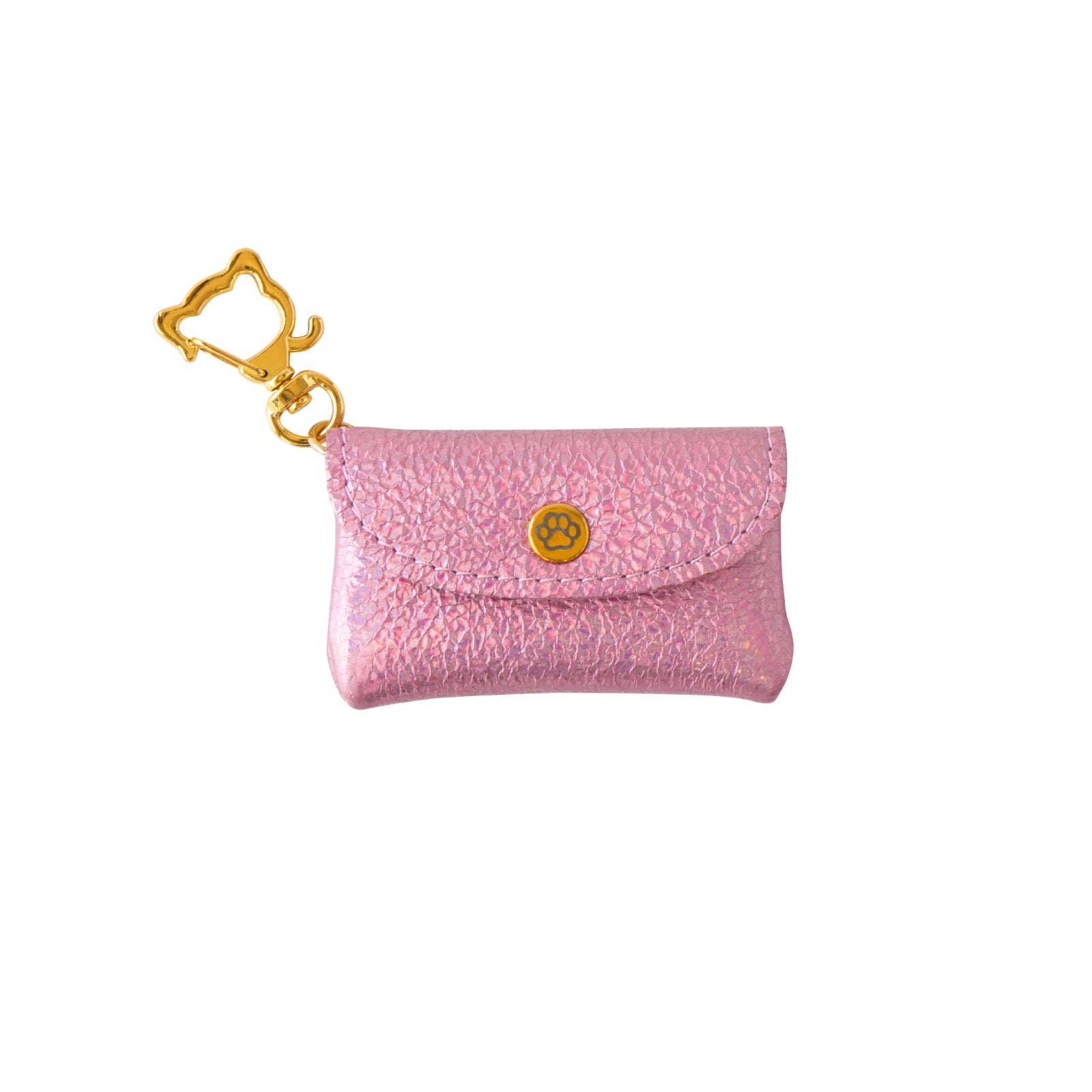 Flap Key Ring - Furnya Nano Prism Leather / Aurora Rose