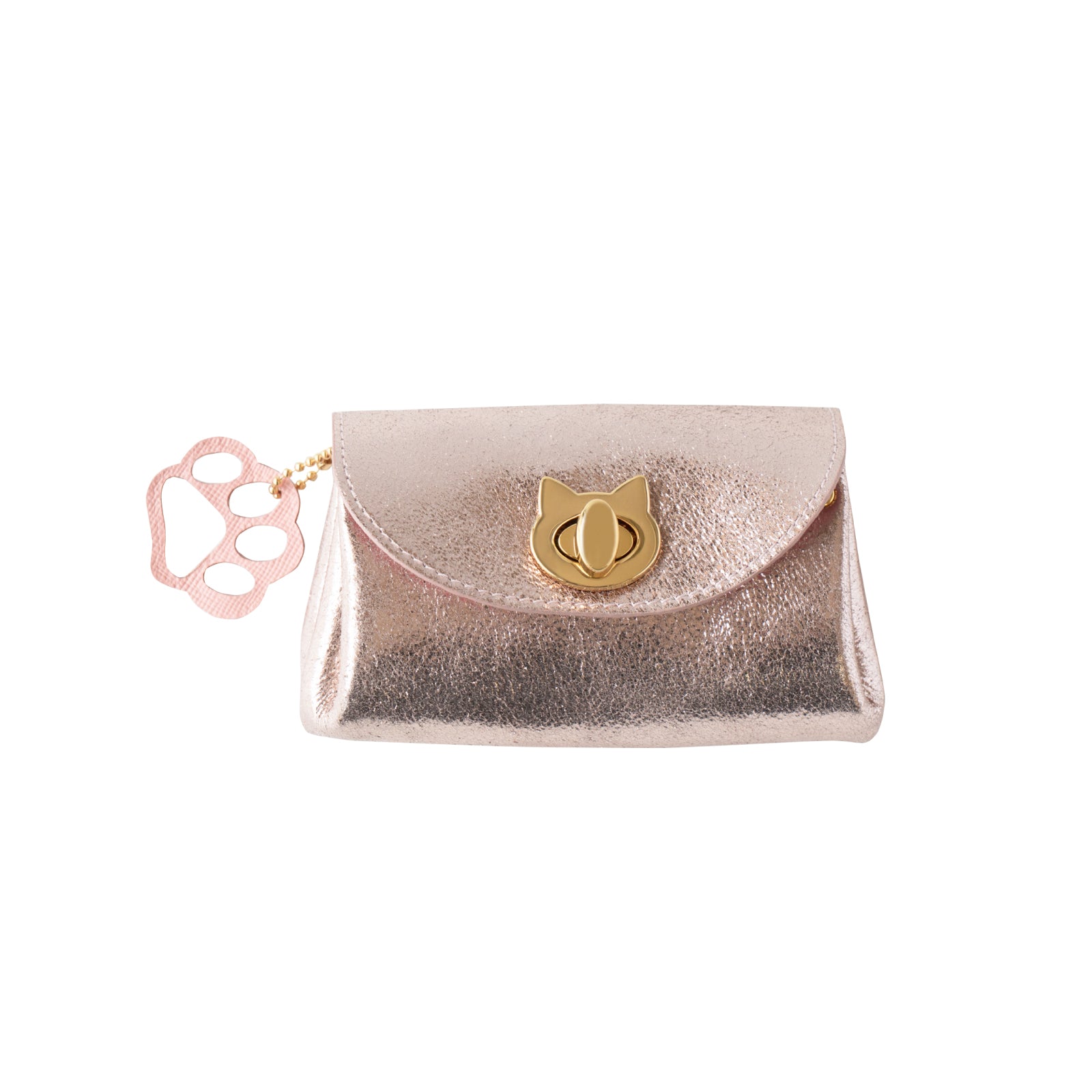 Sparkling Shell Pouch CAT / Rose Gold