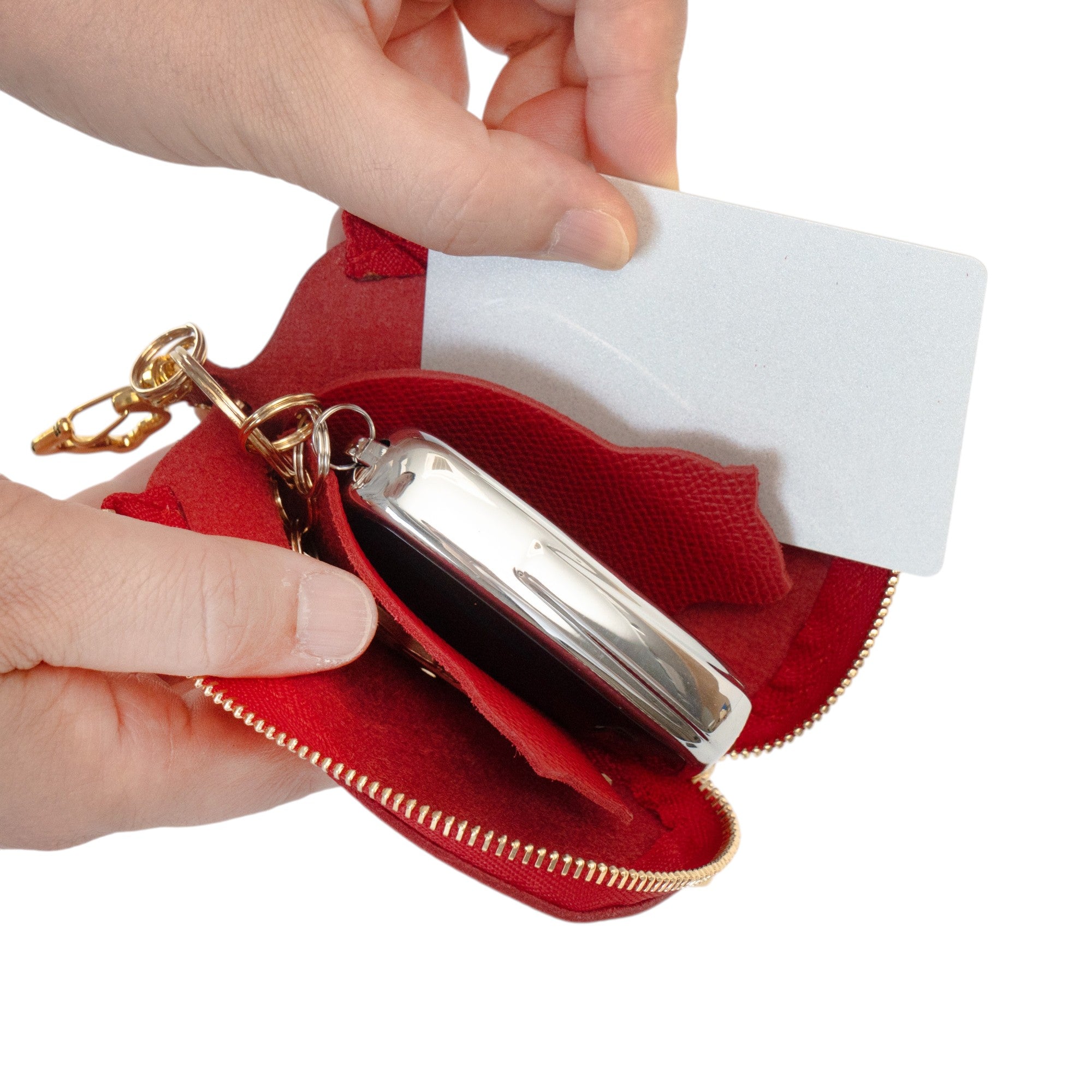 Smart Key Case, Veau Epsom / Rouge