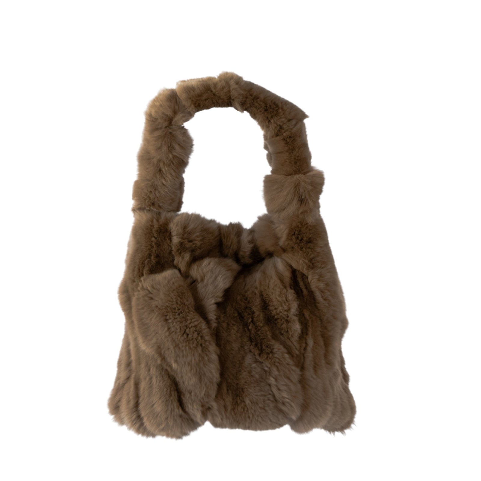 【11/21(金)22:00~ 26時間限定販売】【数量限定】 ワンハンドルファーバッグ・PAW (パウ) / キャメル