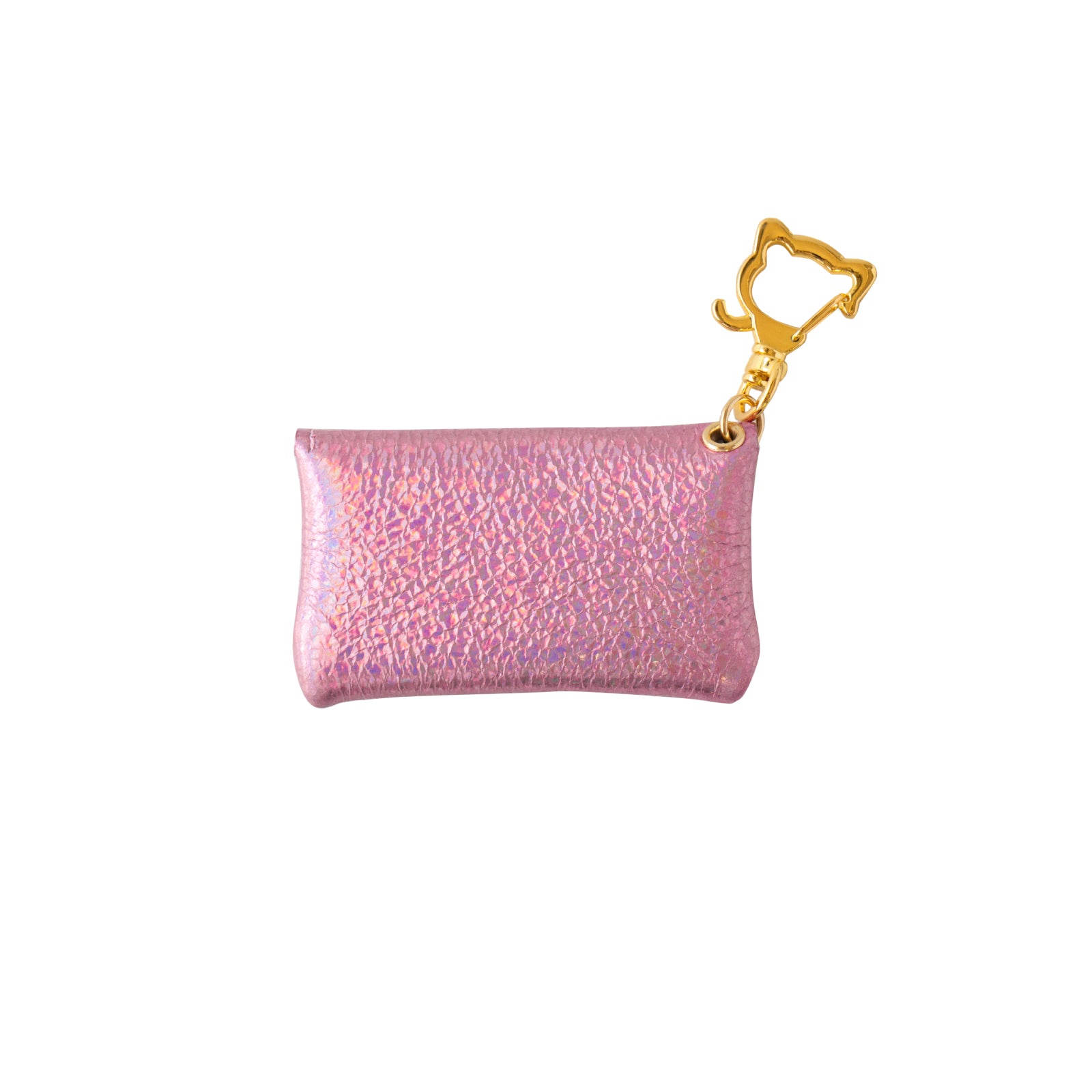 Flap Key Ring - Furnya Nano Prism Leather / Aurora Rose