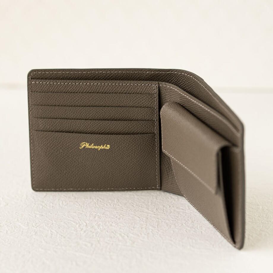 【おつとめ品セール】二つ折り財布小銭入れ付き クロココンビ / エタン