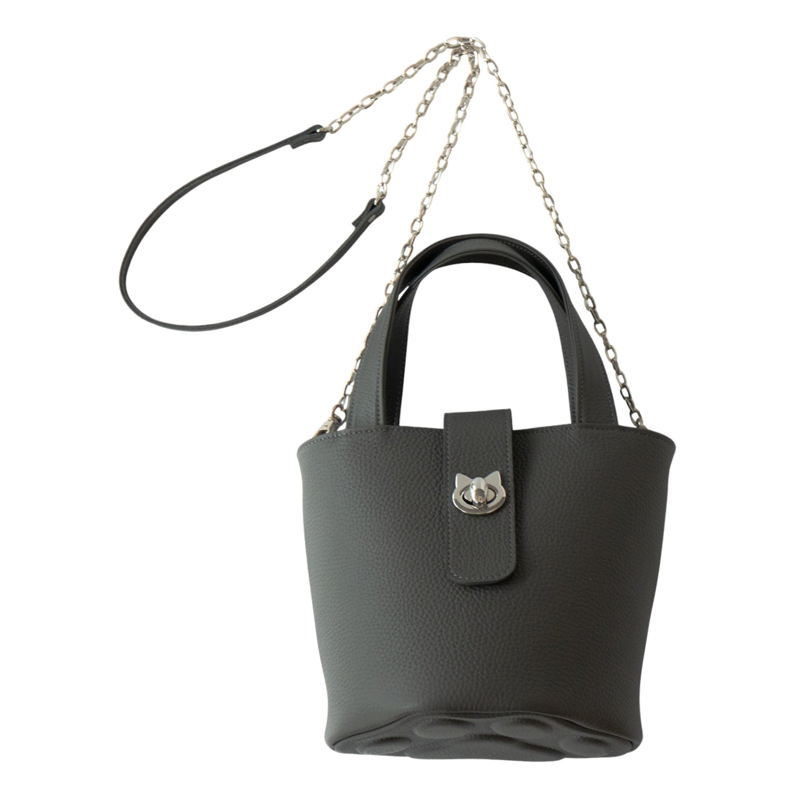 【12/7(日)22:00~ 26時間限定販売】【数量限定】 チェーンショルダー付きミニバッグ・PAW (パウ) / グラファイト