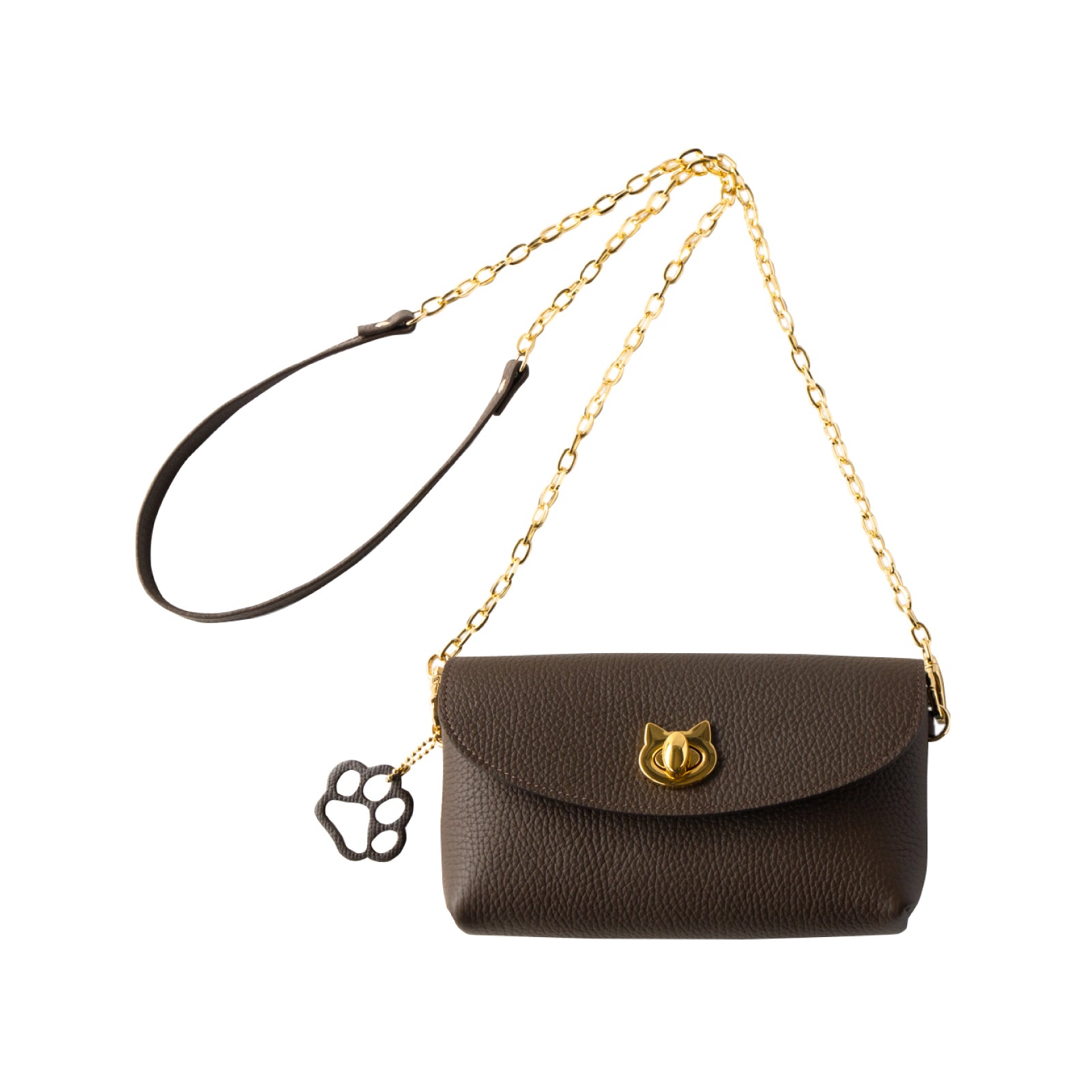 Frunya Million Pochette Cuir Mache / Chocolate