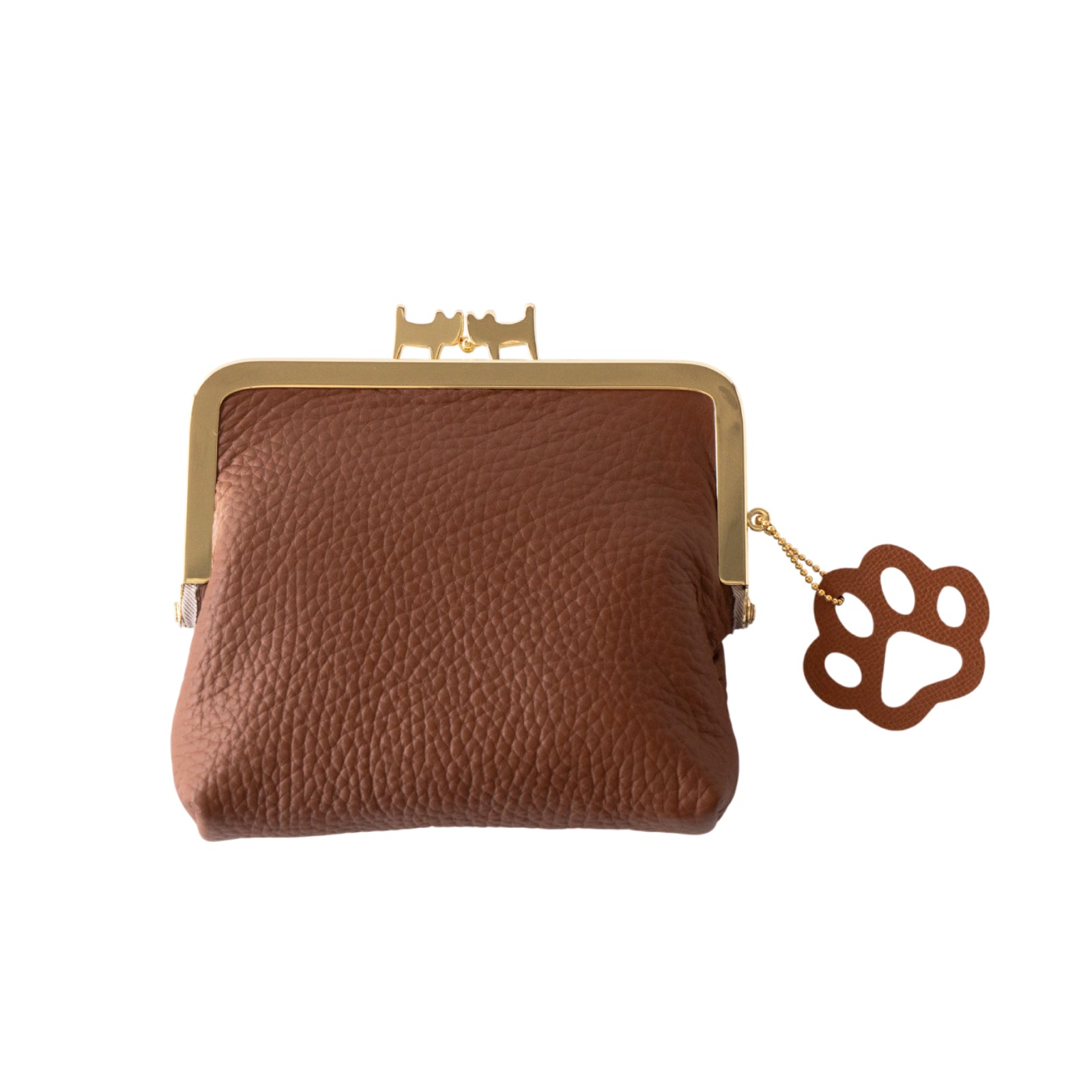 にゃまぐちウォレット キュイール・マッシュ / キャメル