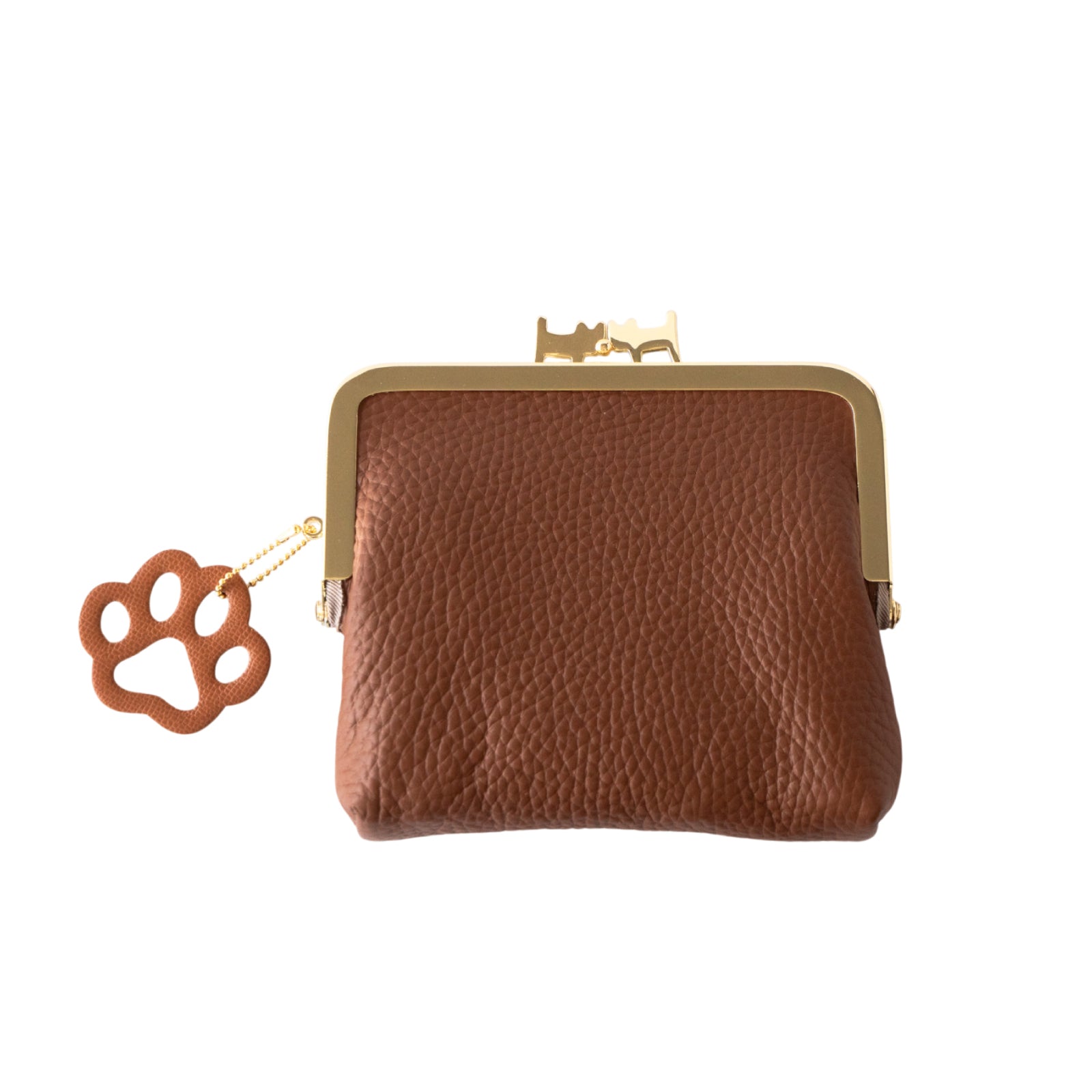 にゃまぐちウォレット キュイール・マッシュ / キャメル