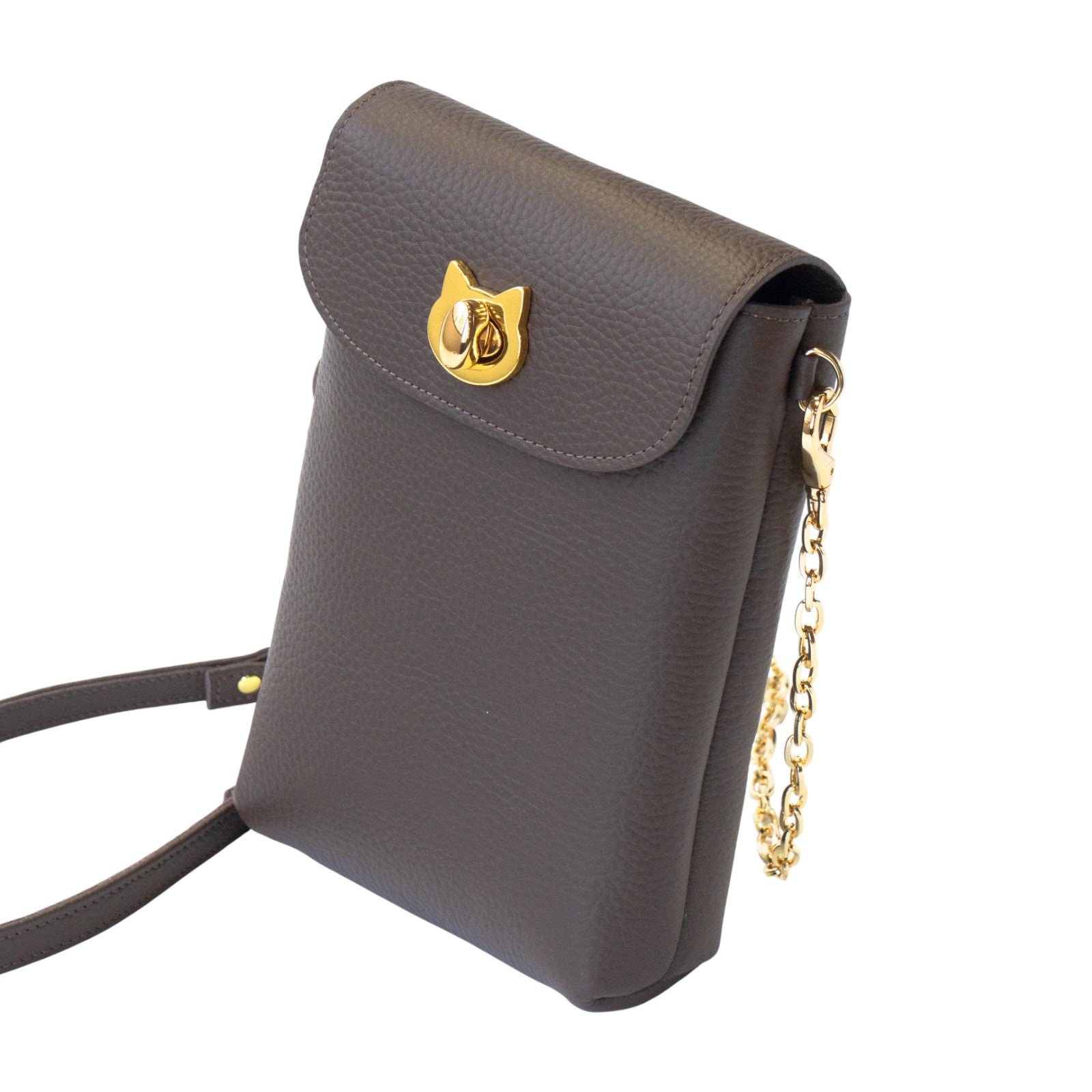 フルーニャスマホポシェット キュイール・マッシュ / チョコ