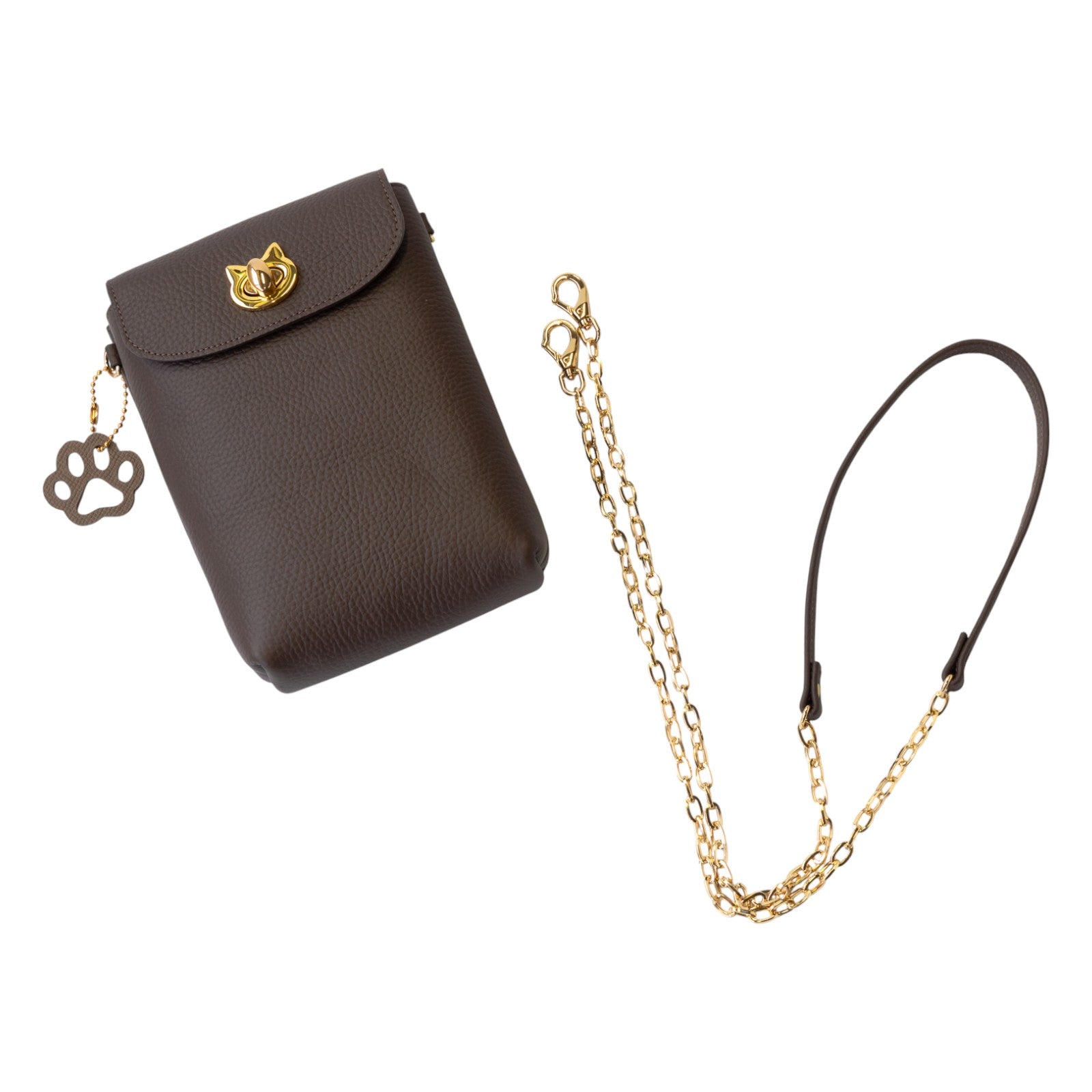 フルーニャスマホポシェット キュイール・マッシュ / チョコ