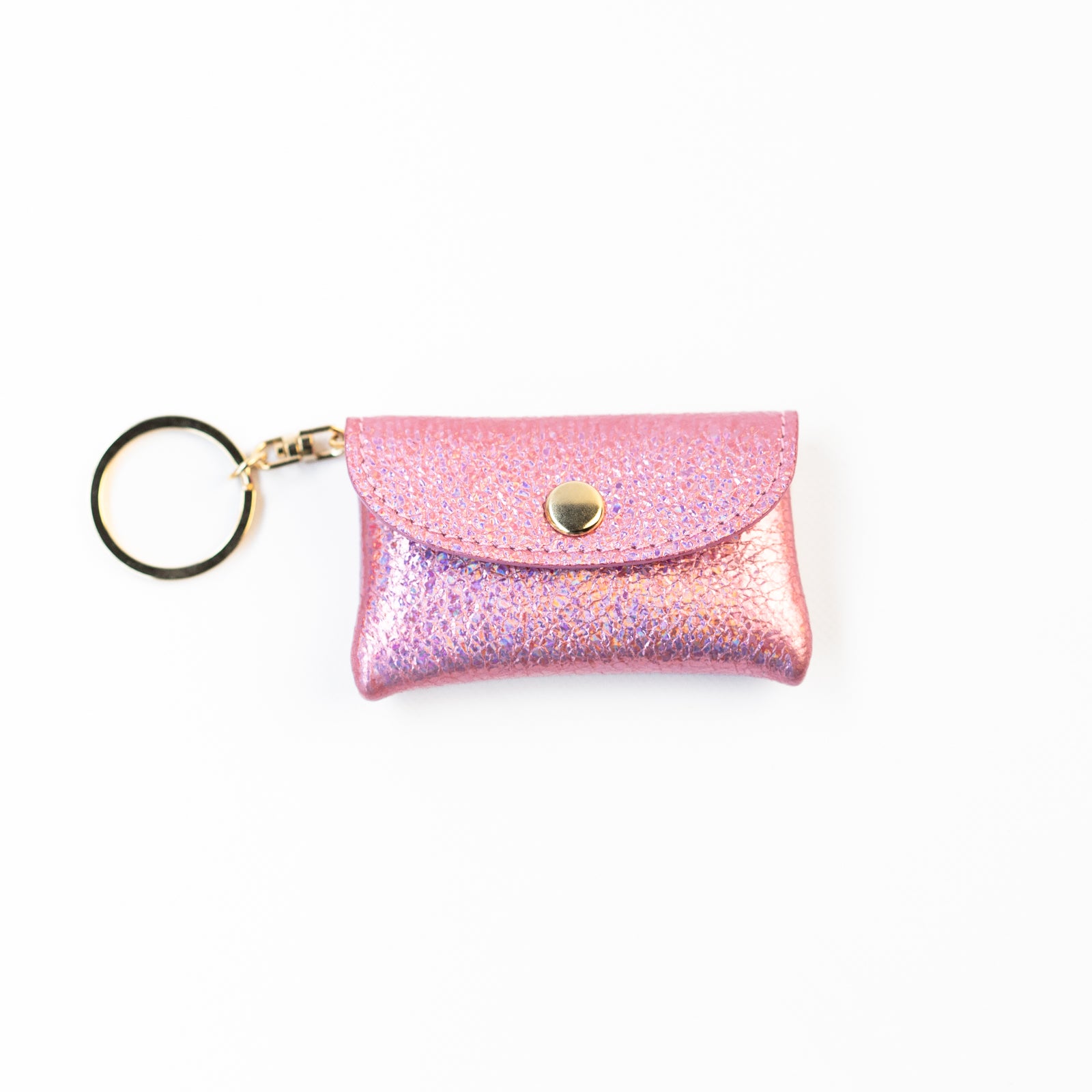 Soft leather flap minimini key ring prism leather