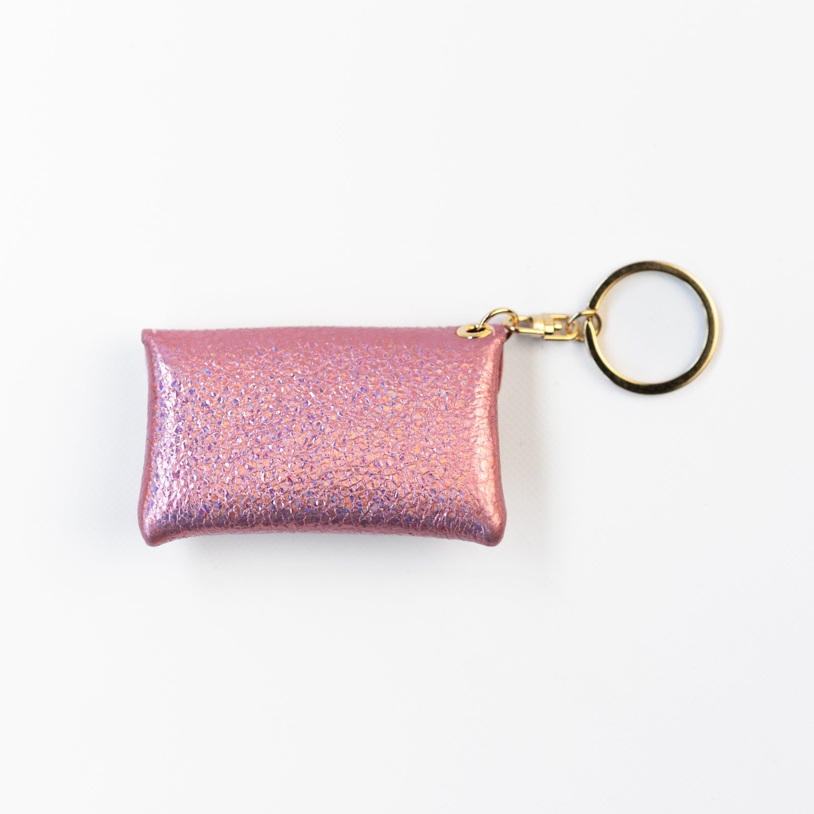 Soft leather flap minimini key ring prism leather
