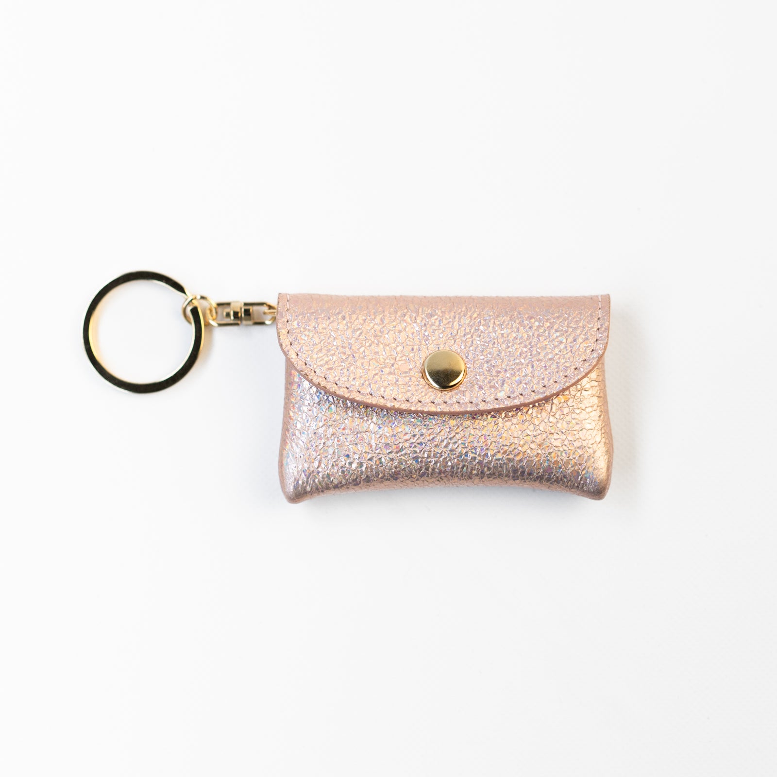 Soft leather flap minimini key ring prism leather