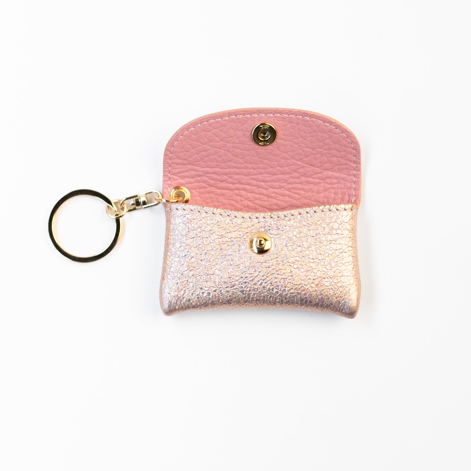 Soft leather flap minimini key ring prism leather