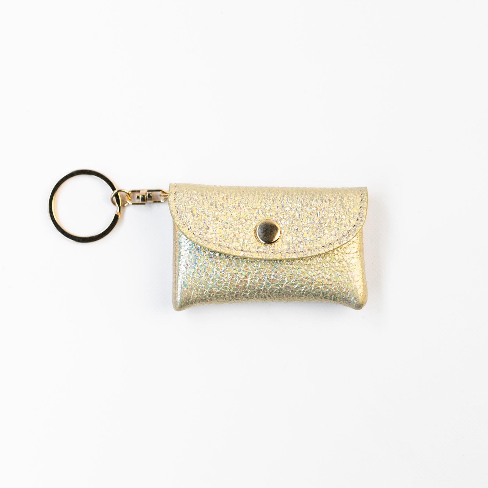 Soft leather flap minimini key ring prism leather