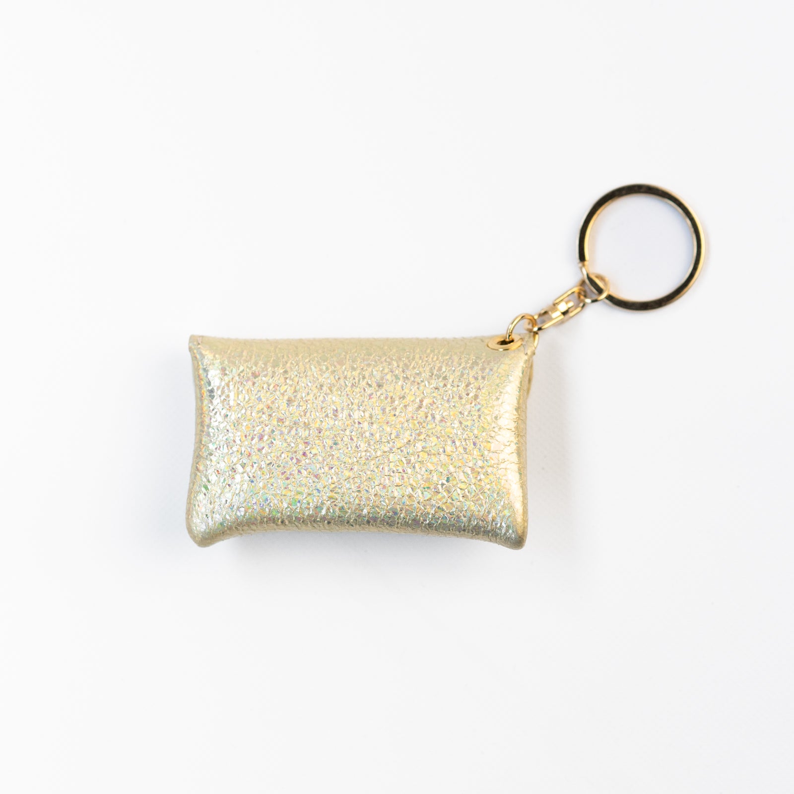 Soft leather flap minimini key ring prism leather