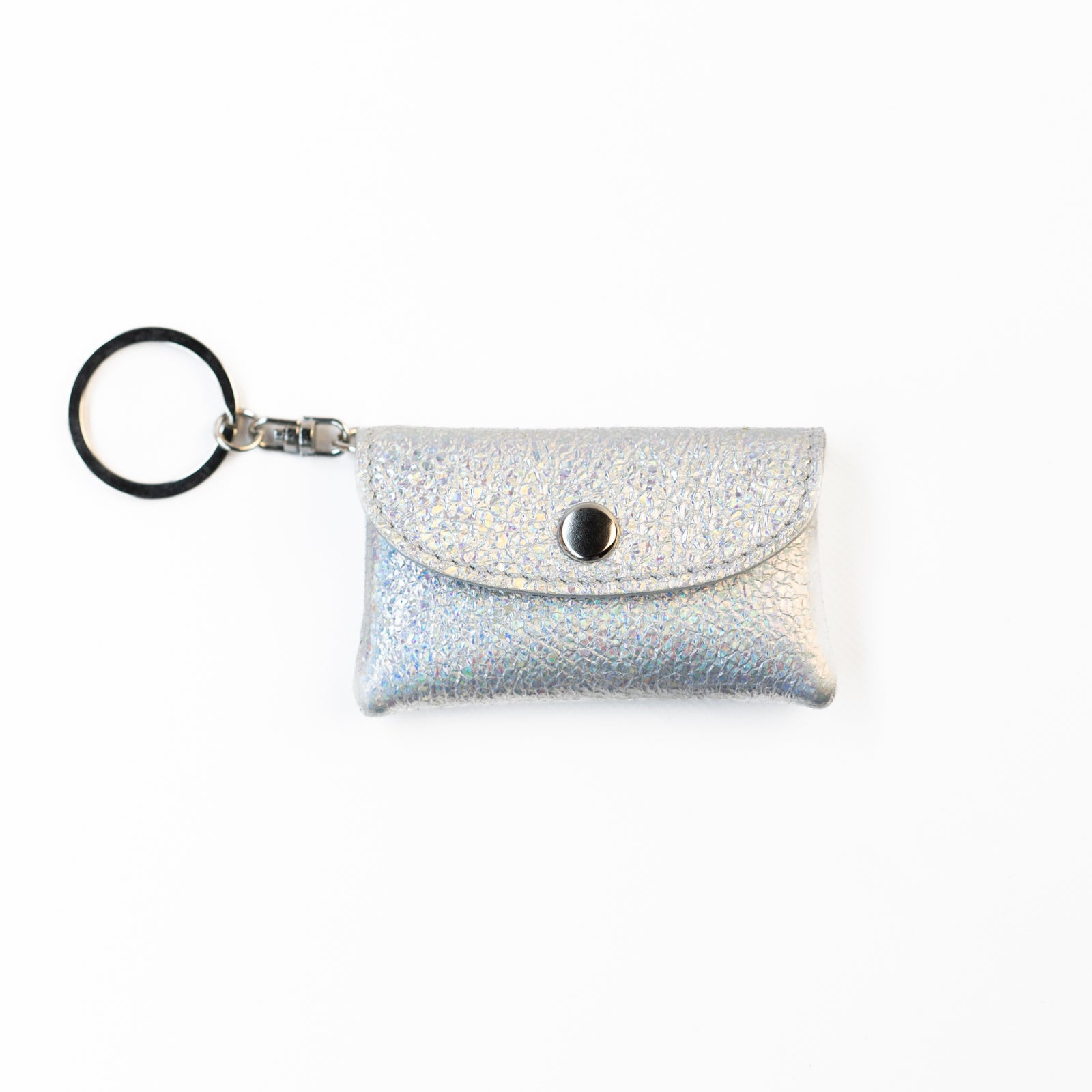 Soft leather flap minimini key ring prism leather