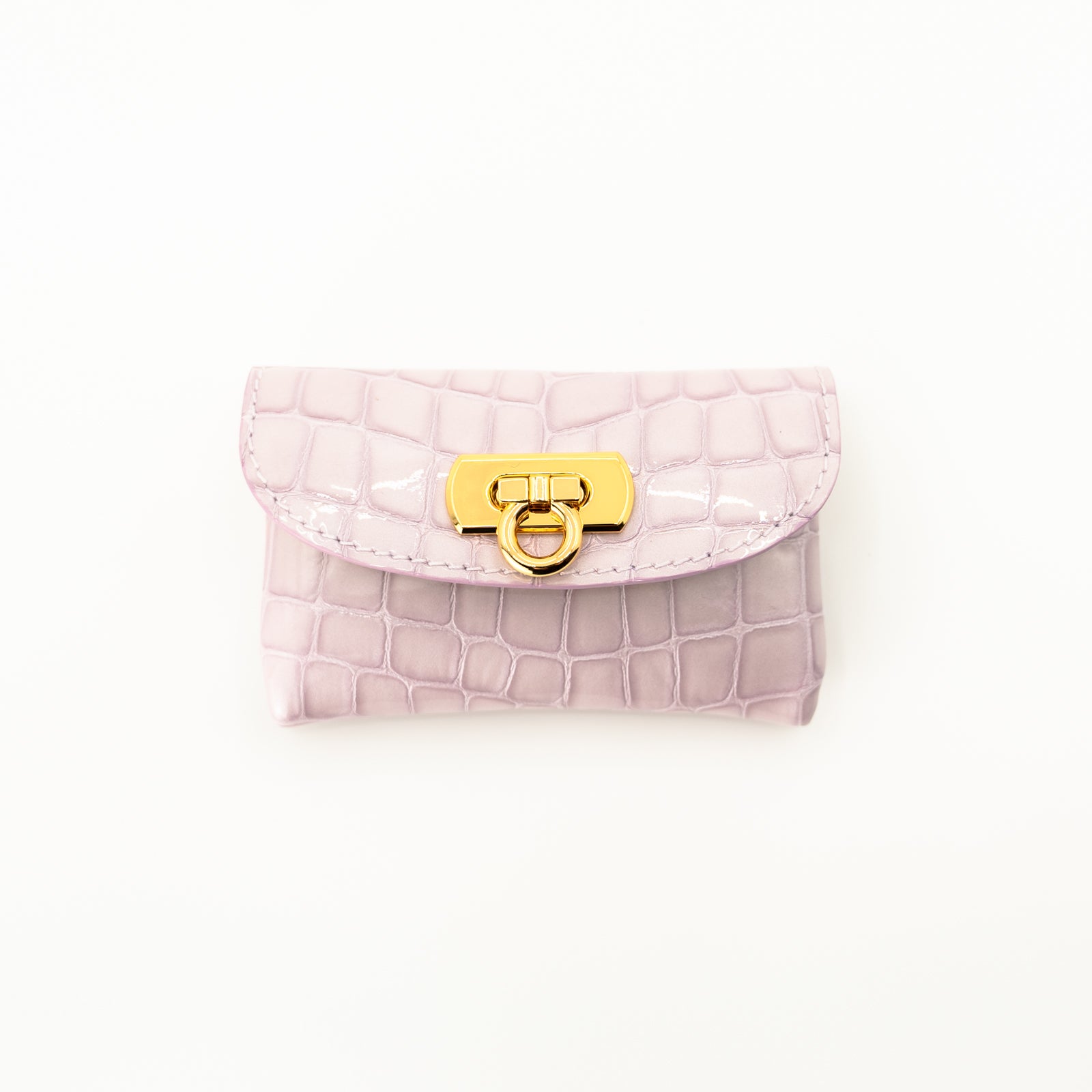 Leather flap mini wallet / Cromel