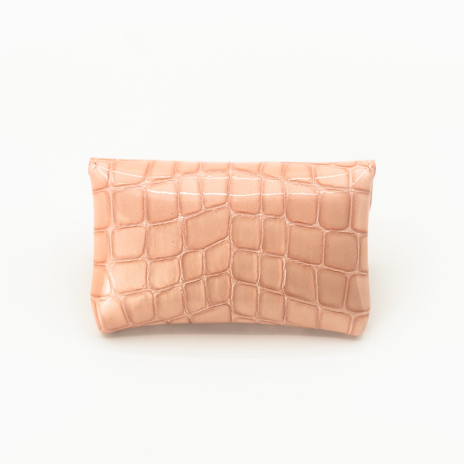 Leather flap mini wallet / Cromel