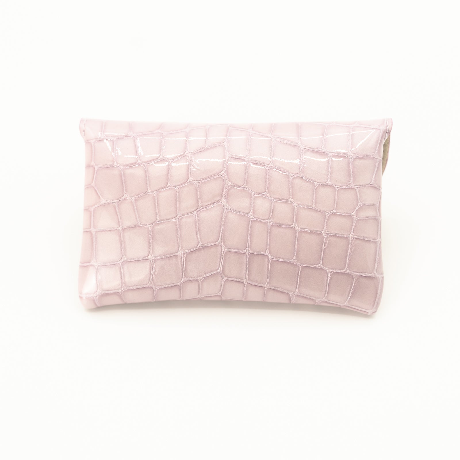 Leather flap middle wallet / Cromel